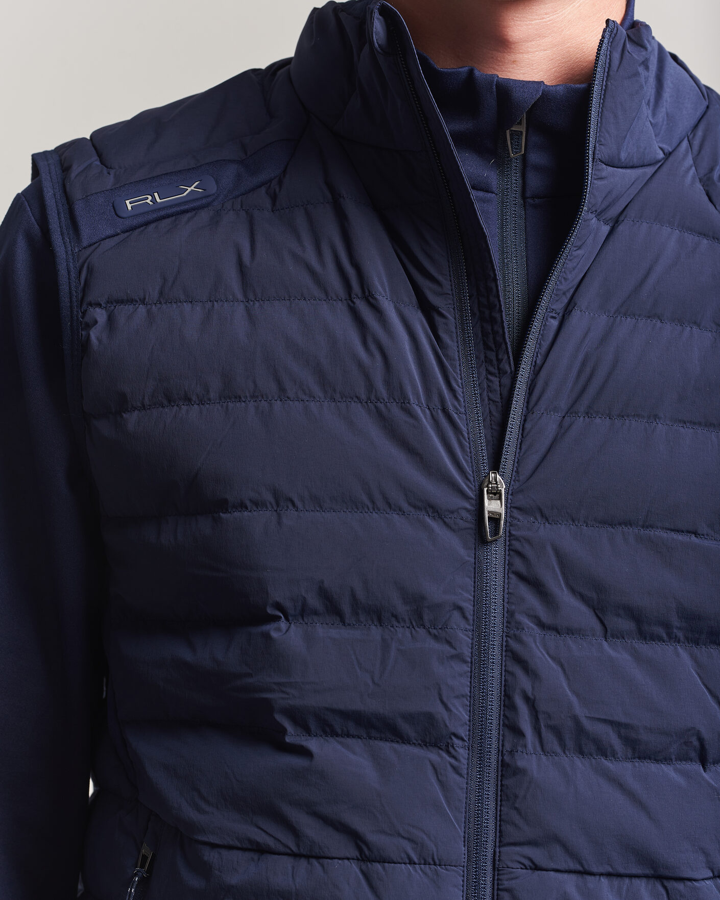 Homme | Pulls Et Tricots | RLX Ralph Lauren | Full Zip Golf Vest Refined Navy