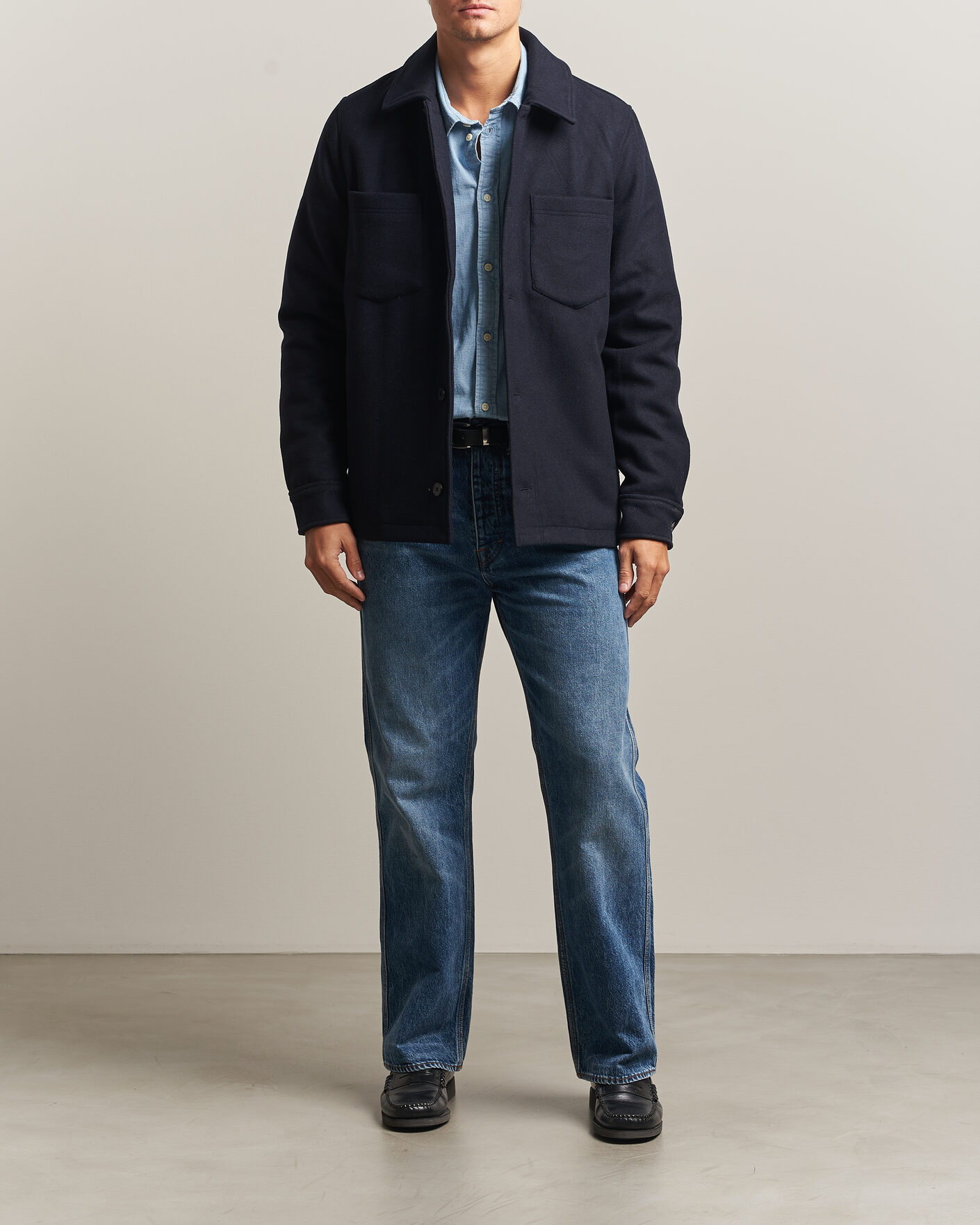Homme | Manteaux Et Vestes | Samsøe Samsøe | Pally Padded Shirt Jacket Salute Navy