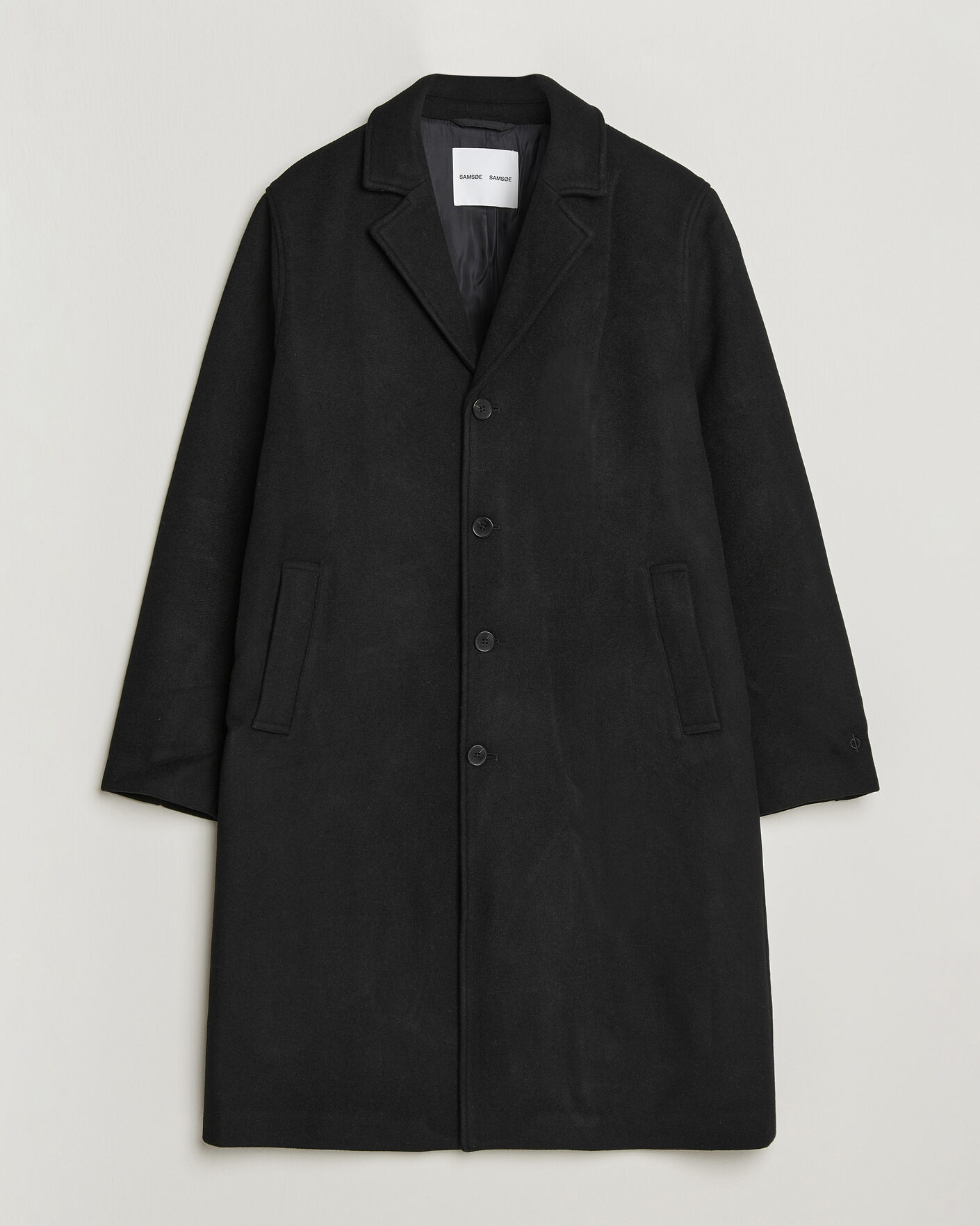 Homme | Manteaux Et Vestes | Samsøe Samsøe | Falco Wool Coat Black
