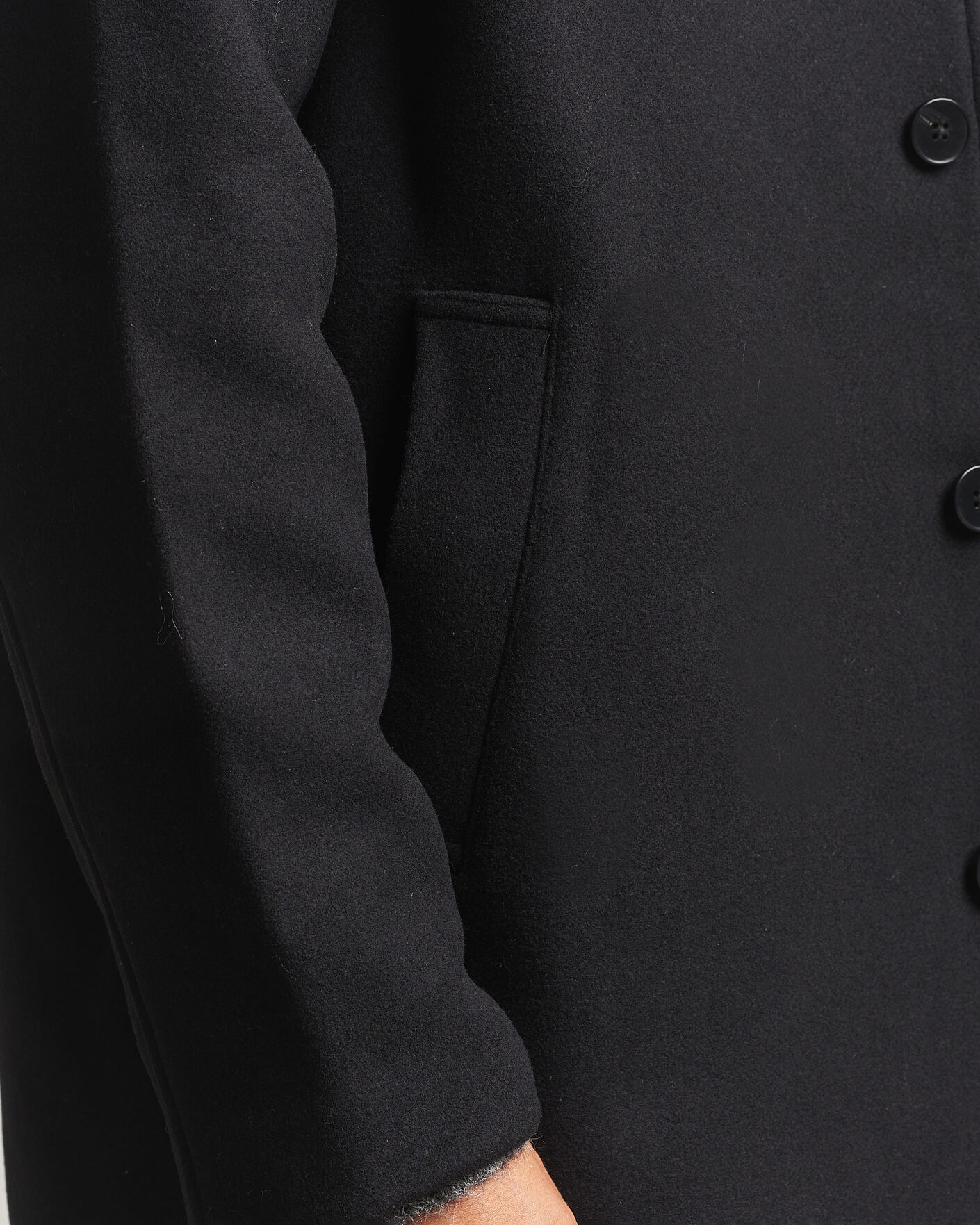 Homme | Manteaux Et Vestes | Samsøe Samsøe | Falco Wool Coat Black