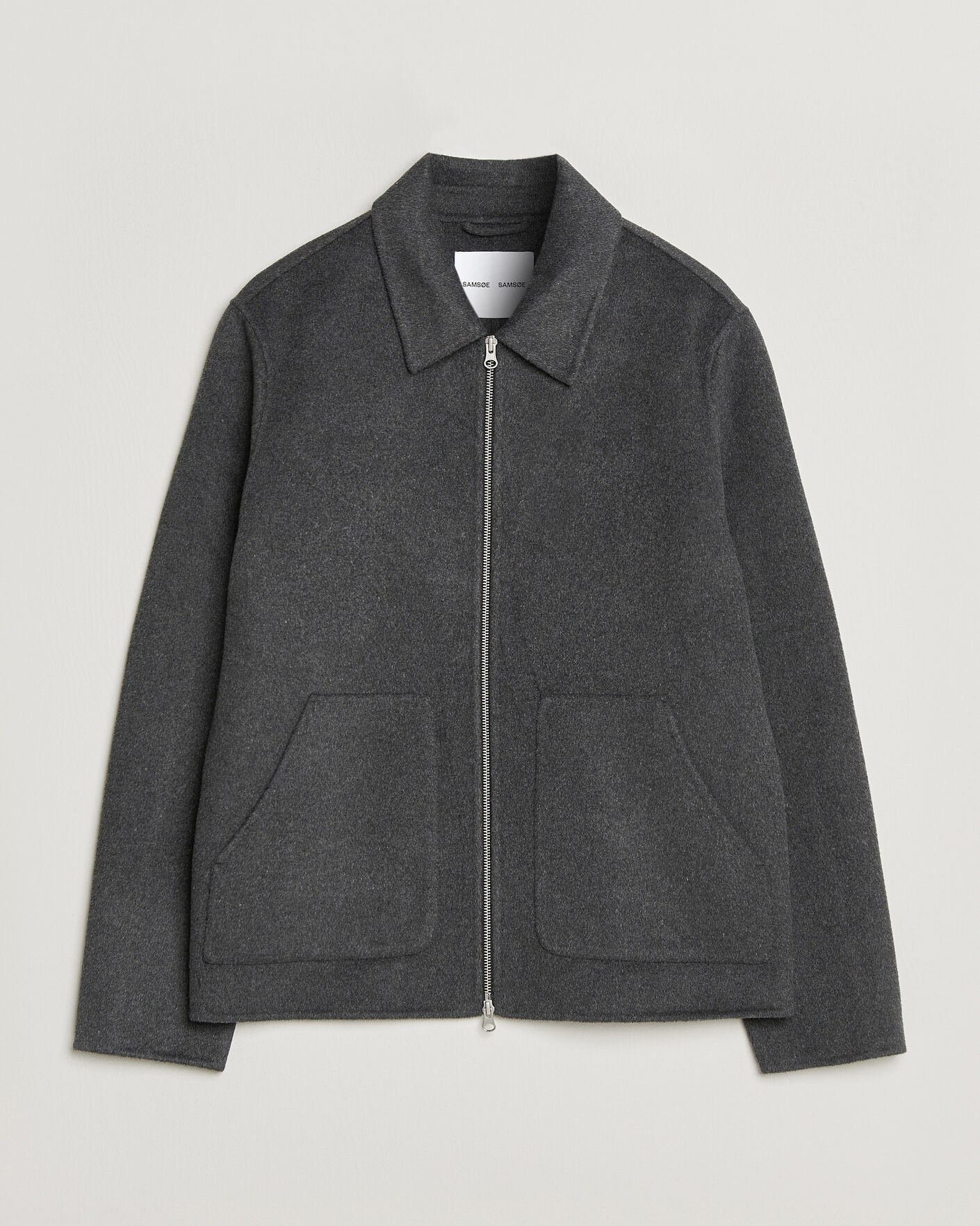 Homme | Manteaux Et Vestes | Samsøe Samsøe | Paulo Wool Shirt Jacket Dark Grey Melange