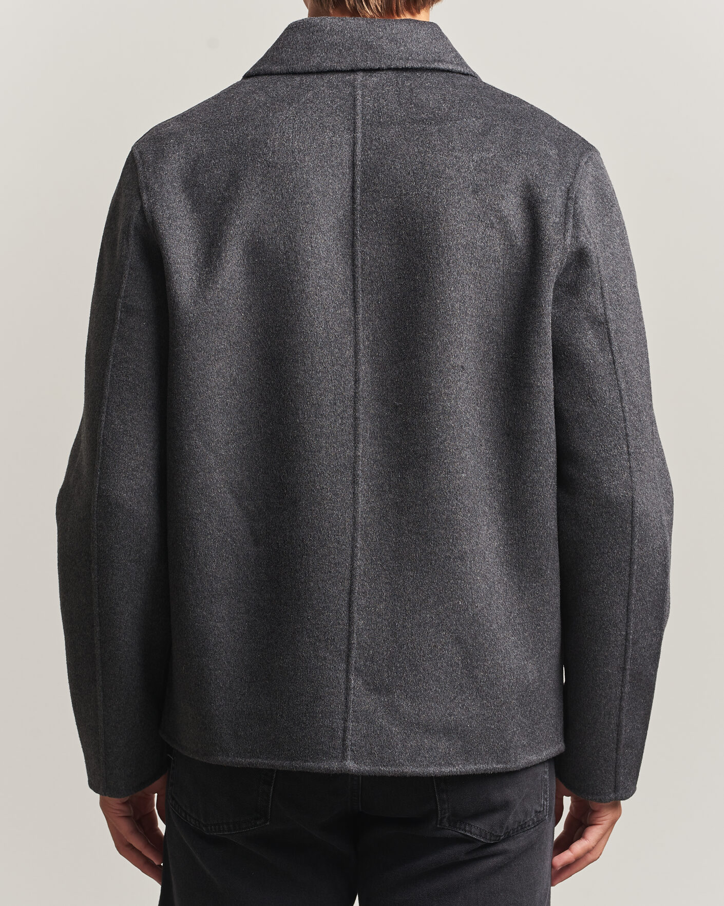 Homme | Manteaux Et Vestes | Samsøe Samsøe | Paulo Wool Shirt Jacket Dark Grey Melange