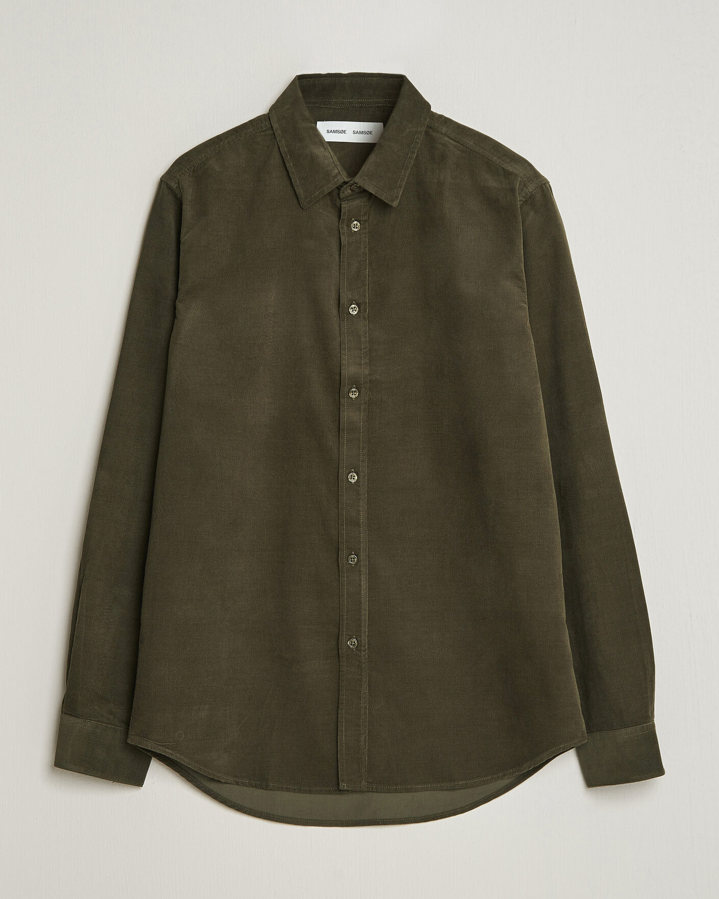 Homme | Chemises | Samsøe Samsøe | Liam Baby Cord Shirt Forest Night
