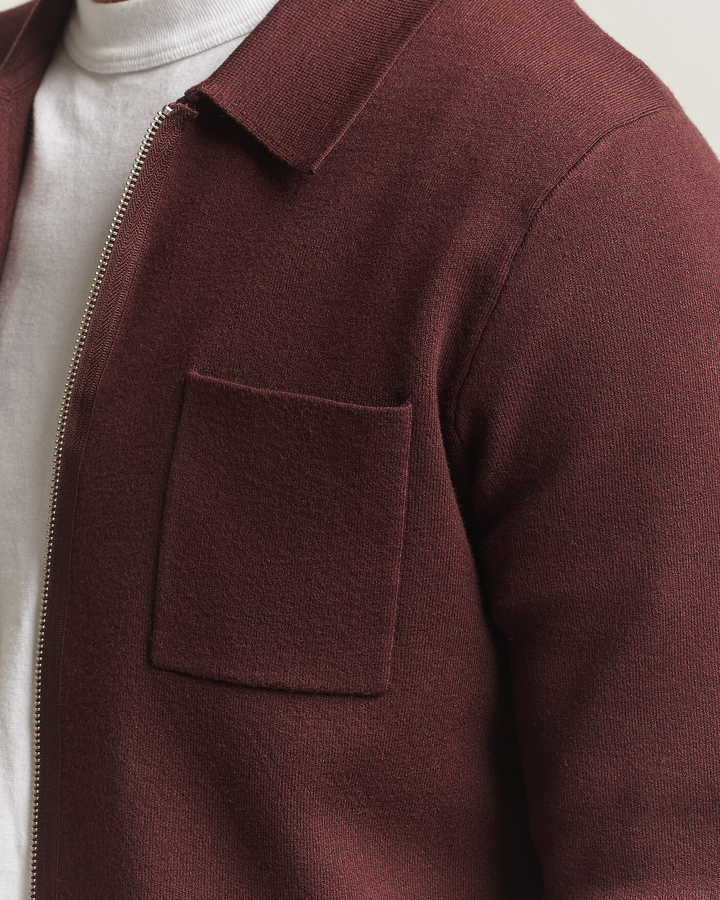 Homme | Pulls Et Tricots | Samsøe Samsøe | Guna Full Zip Bitter Chocolate
