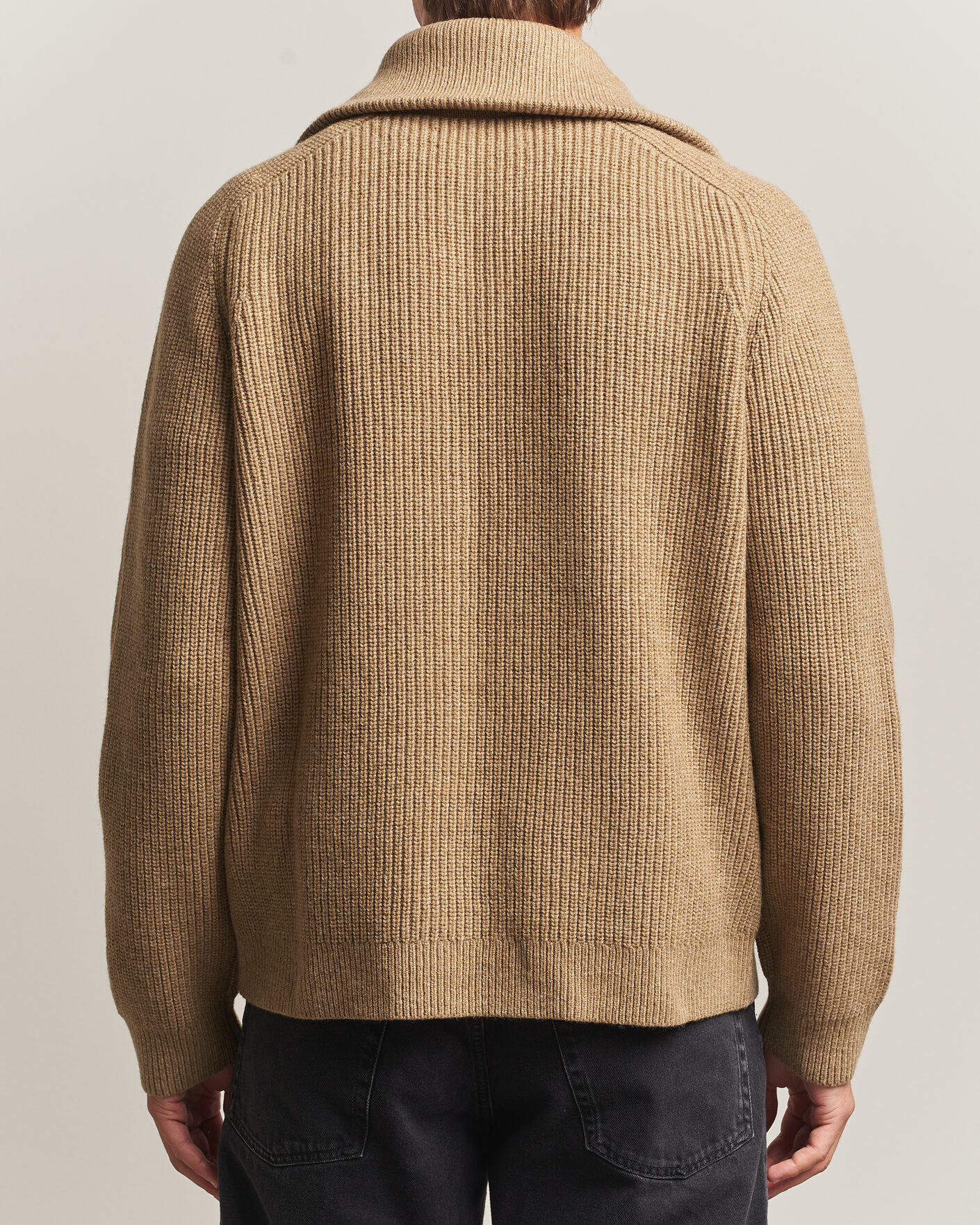 Homme | Pulls Et Tricots | Samsøe Samsøe | Rick Wool Heavy Knitted Half Zip Lead Gray