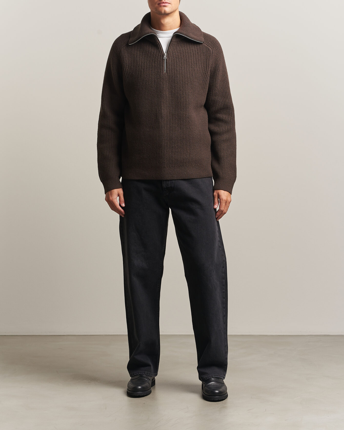 Homme | Pulls Et Tricots | Samsøe Samsøe | Rick Wool Heavy Knitted Half Zip Delicioso