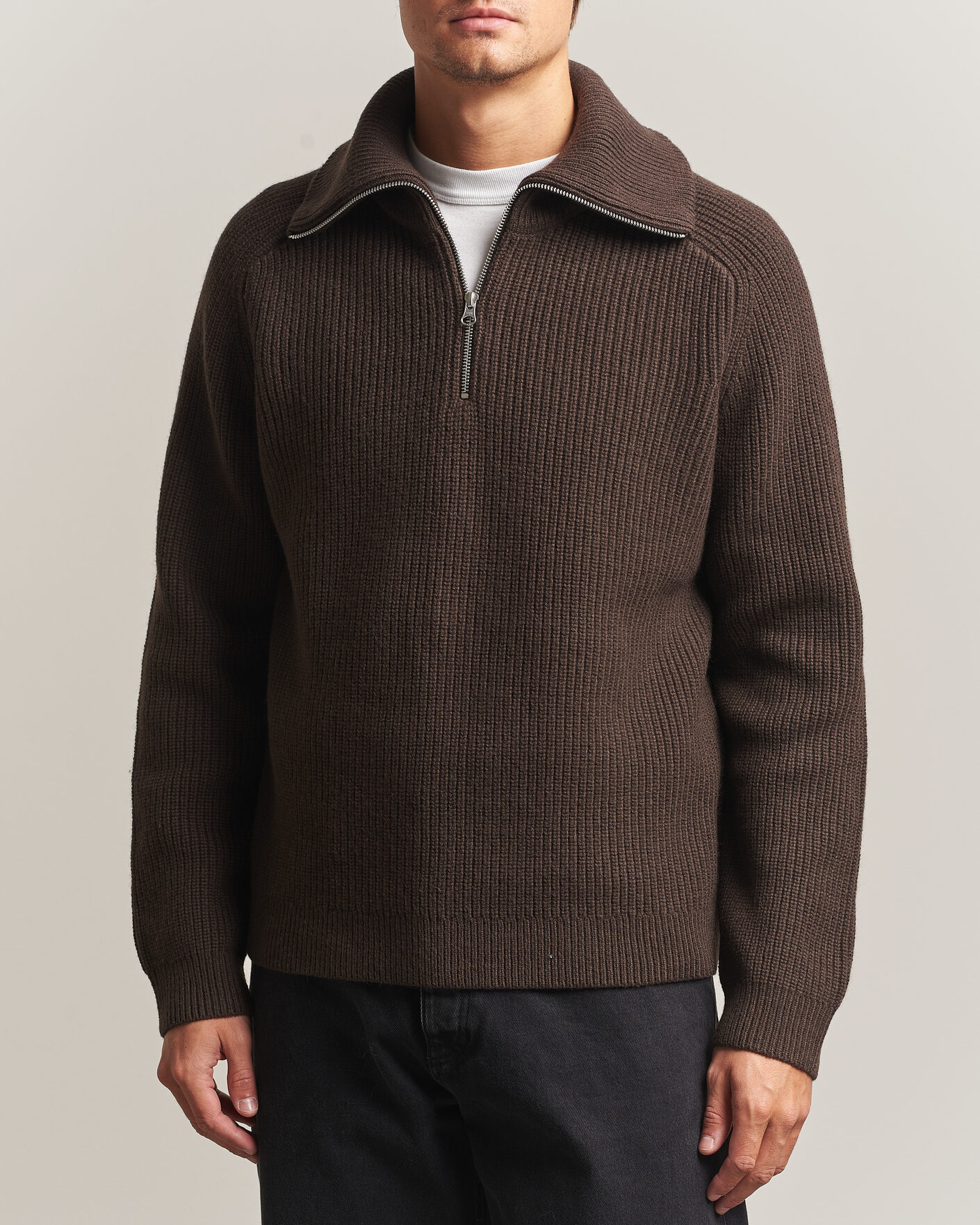 Homme | Pulls Et Tricots | Samsøe Samsøe | Rick Wool Heavy Knitted Half Zip Delicioso
