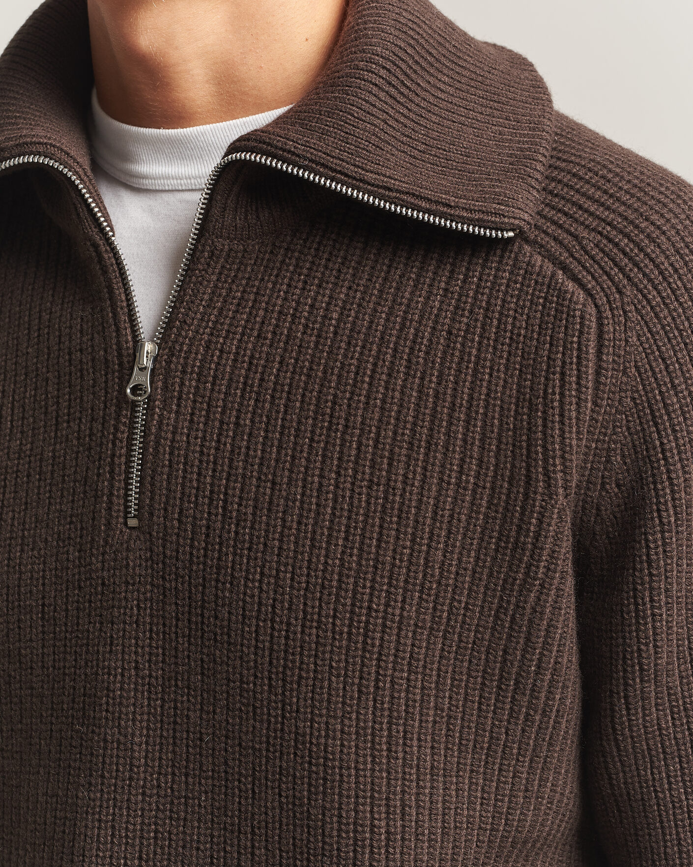 Homme | Pulls Et Tricots | Samsøe Samsøe | Rick Wool Heavy Knitted Half Zip Delicioso