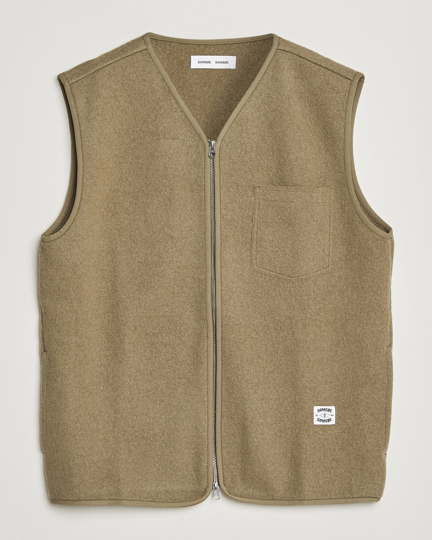 Homme | Pulls Et Tricots | Samsøe Samsøe | Hannes Boiled Wool Vest Lead Gray
