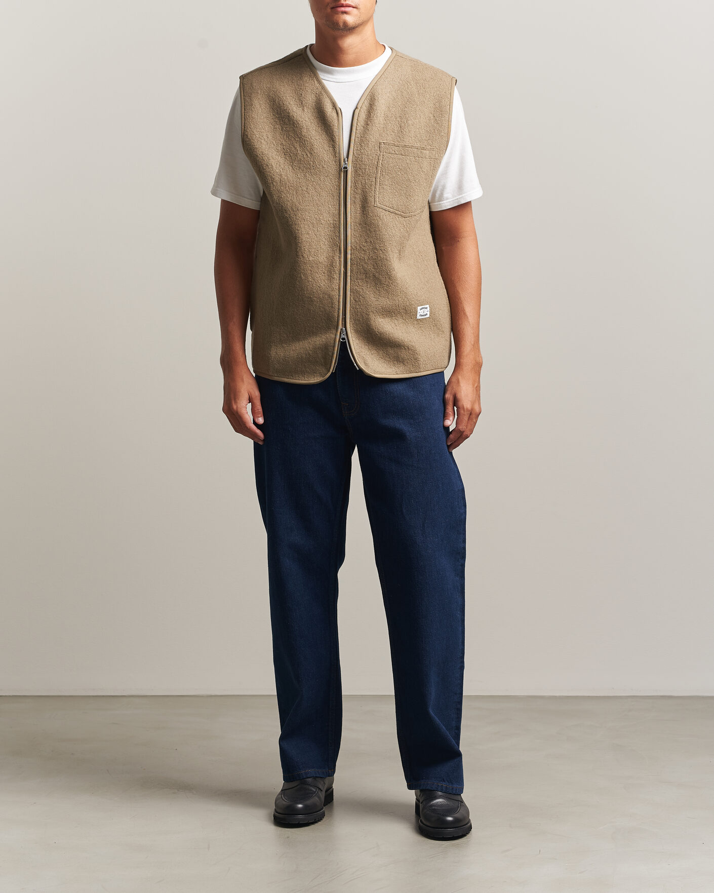 Homme | Pulls Et Tricots | Samsøe Samsøe | Hannes Boiled Wool Vest Lead Gray
