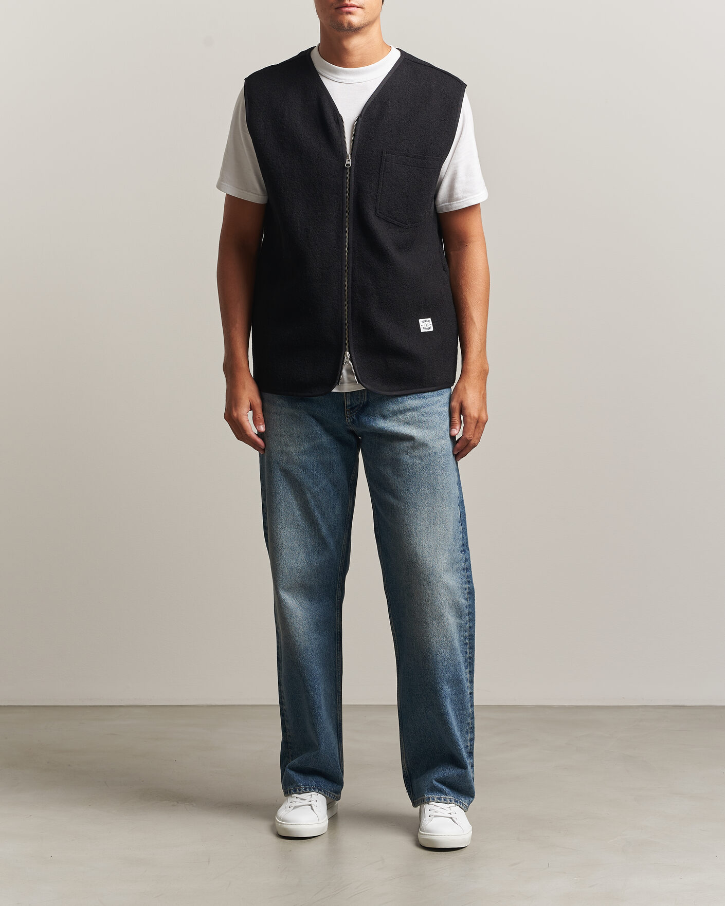 Homme | Pulls Et Tricots | Samsøe Samsøe | Hannes Boiled Wool Vest Black