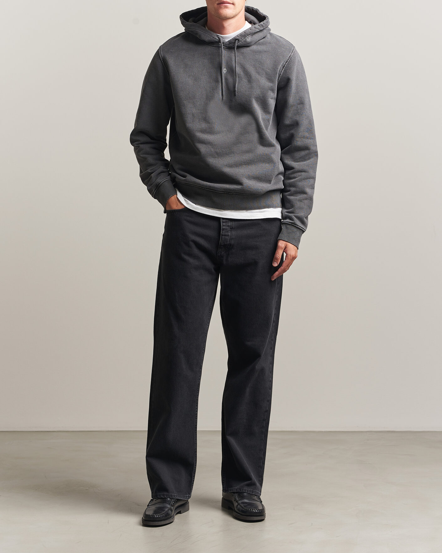 Homme | Pulls Et Tricots | Samsøe Samsøe | Ollie Washed Hoodie Black