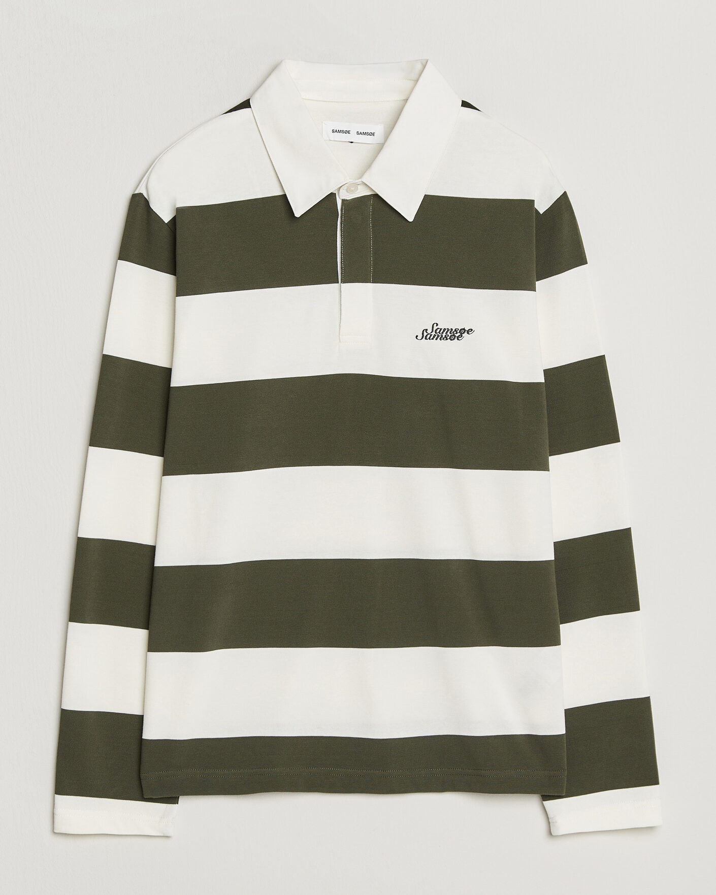 Homme | Pulls Et Tricots | Samsøe Samsøe | Kevin Barstriped Rugger Forest Night/White