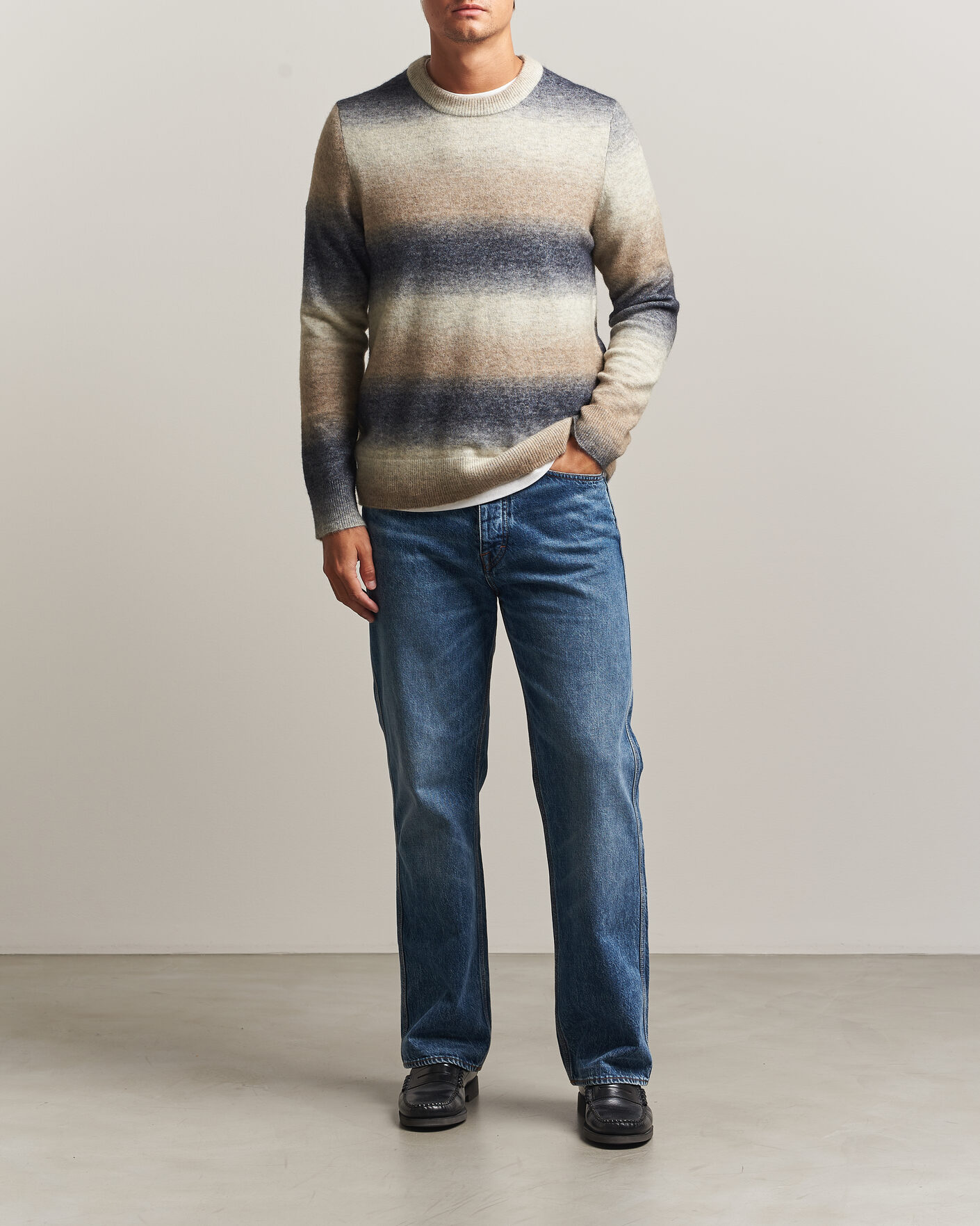 Homme | Pulls Et Tricots | Samsøe Samsøe | Aiden Wool/Alpaca Knitted Striped Sweater Multi