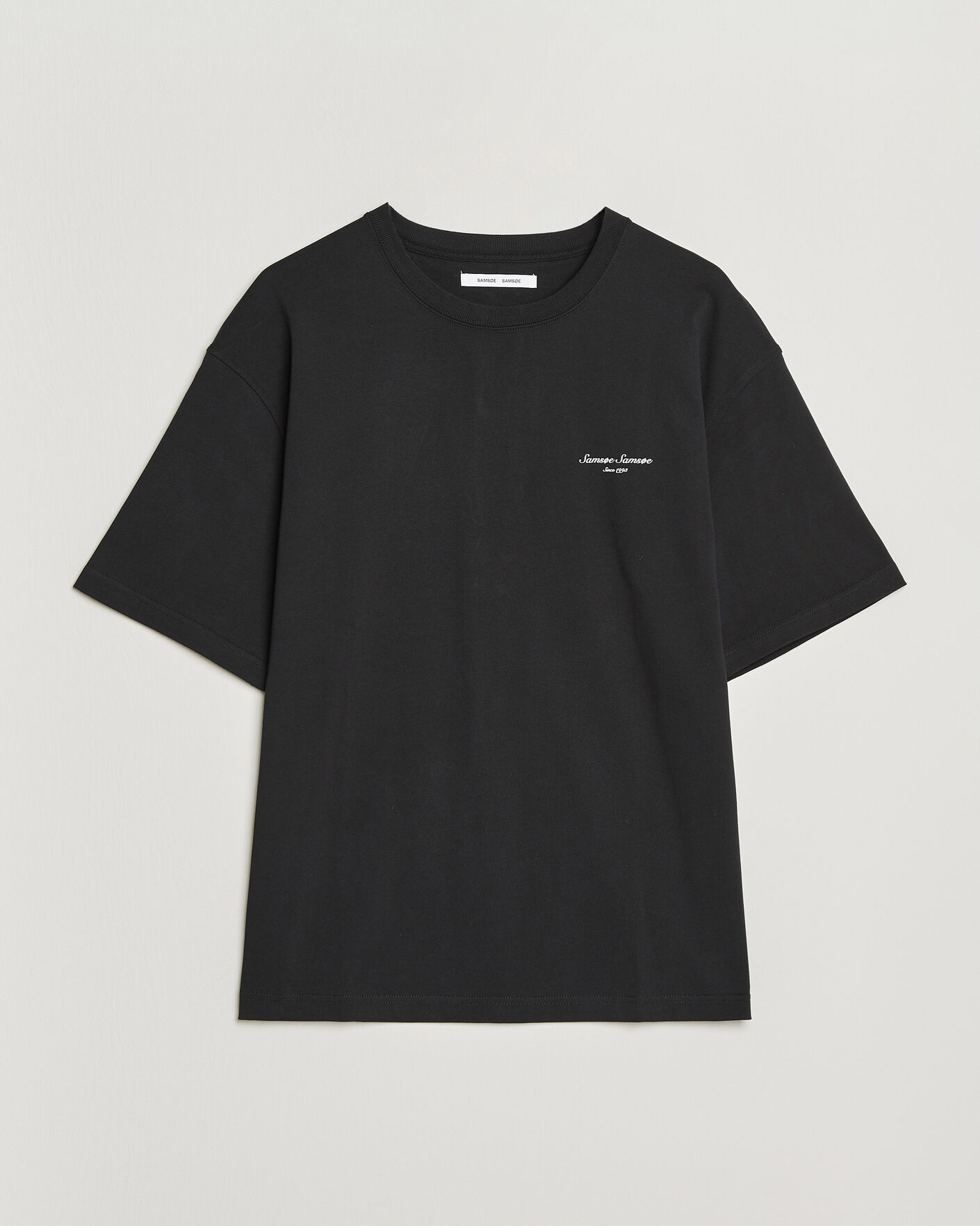 Homme | T-shirts | Samsøe Samsøe | Uni Printed Crew Neck T-Shirt Black Building