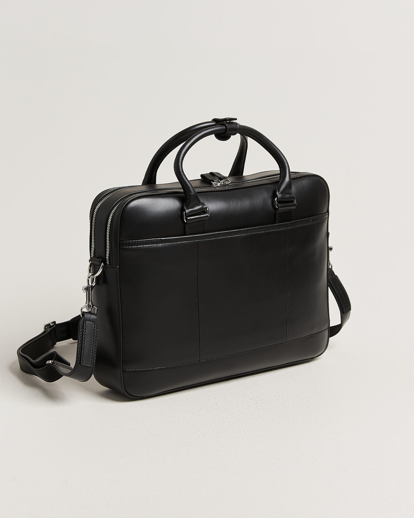 Homme | Sacs | Tiger of Sweden | Burin Smooth Leather Briefcase Black