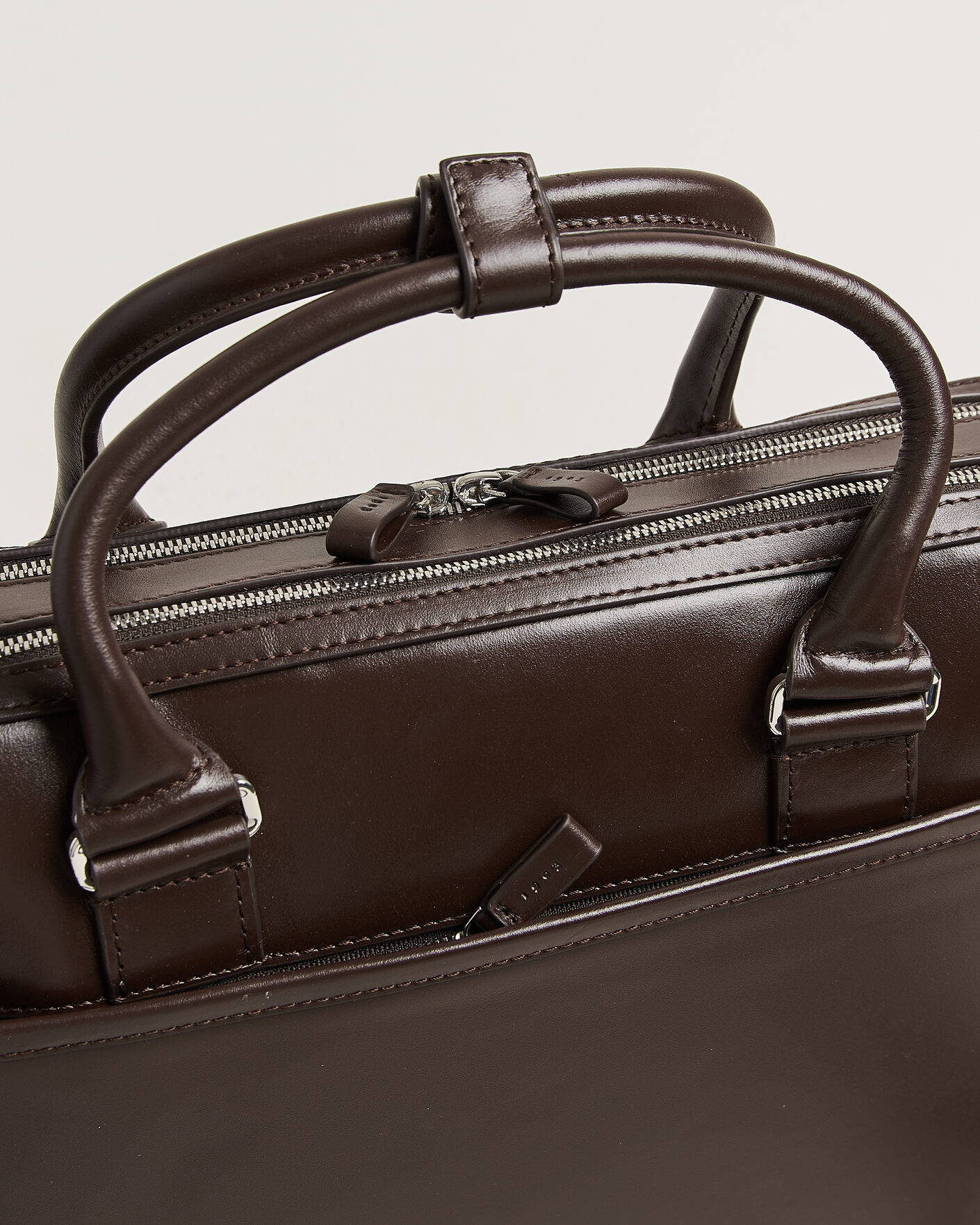 Homme | Sacs | Tiger of Sweden | Burin Smooth Leather Briefcase Dark Brown
