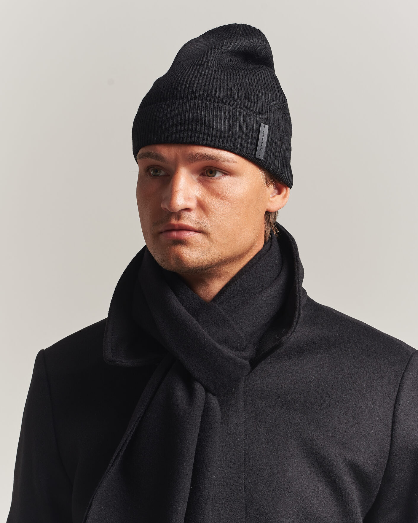 Homme | Bonnets | Tiger of Sweden | Caldu Wool Beanie Black