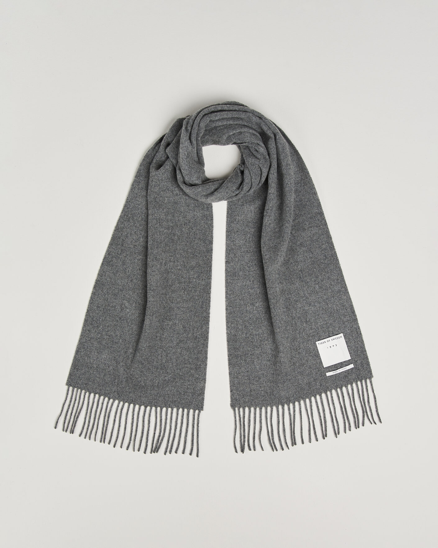 Homme | Écharpes | Tiger of Sweden | Sylan Wool Scarf Charcoal