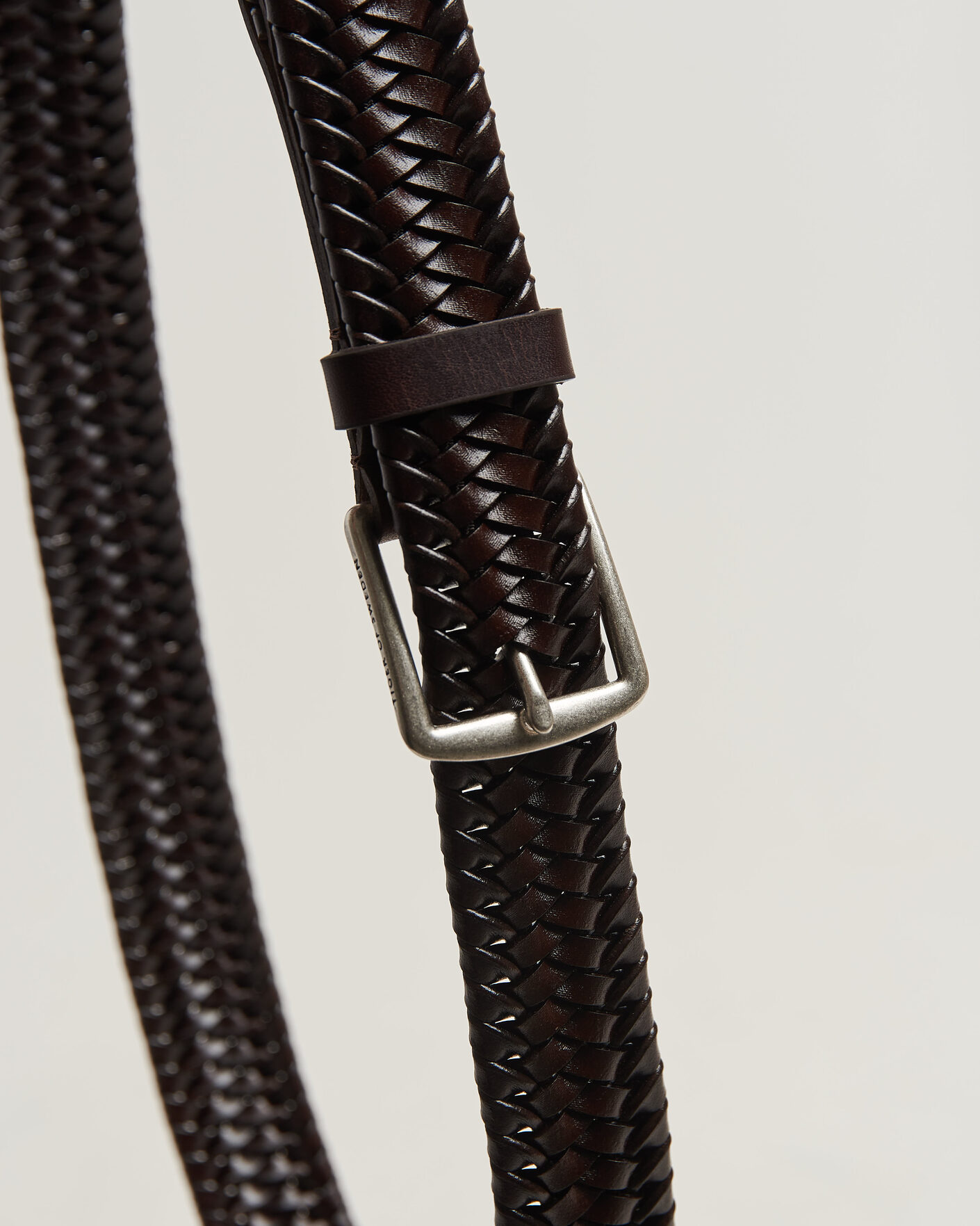 Homme | Ceintures | Tiger of Sweden | Braidant Braided Belt Dark Brown