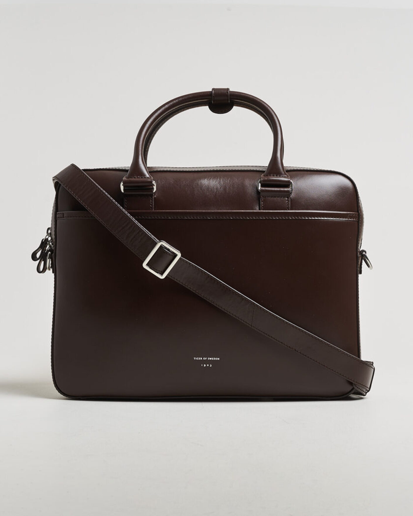 Homme | Sacs | Tiger of Sweden | Bosun Smooth Leather Briefcase Dark Brown