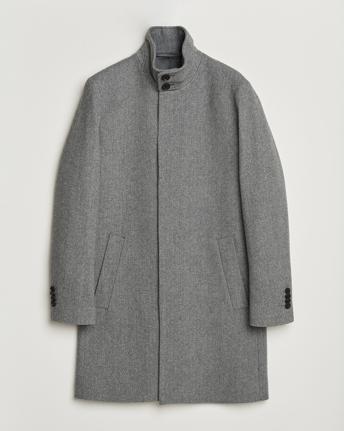 Homme | Manteaux Et Vestes | Tiger of Sweden | Aleric Wool Herringbone Coat Fogy