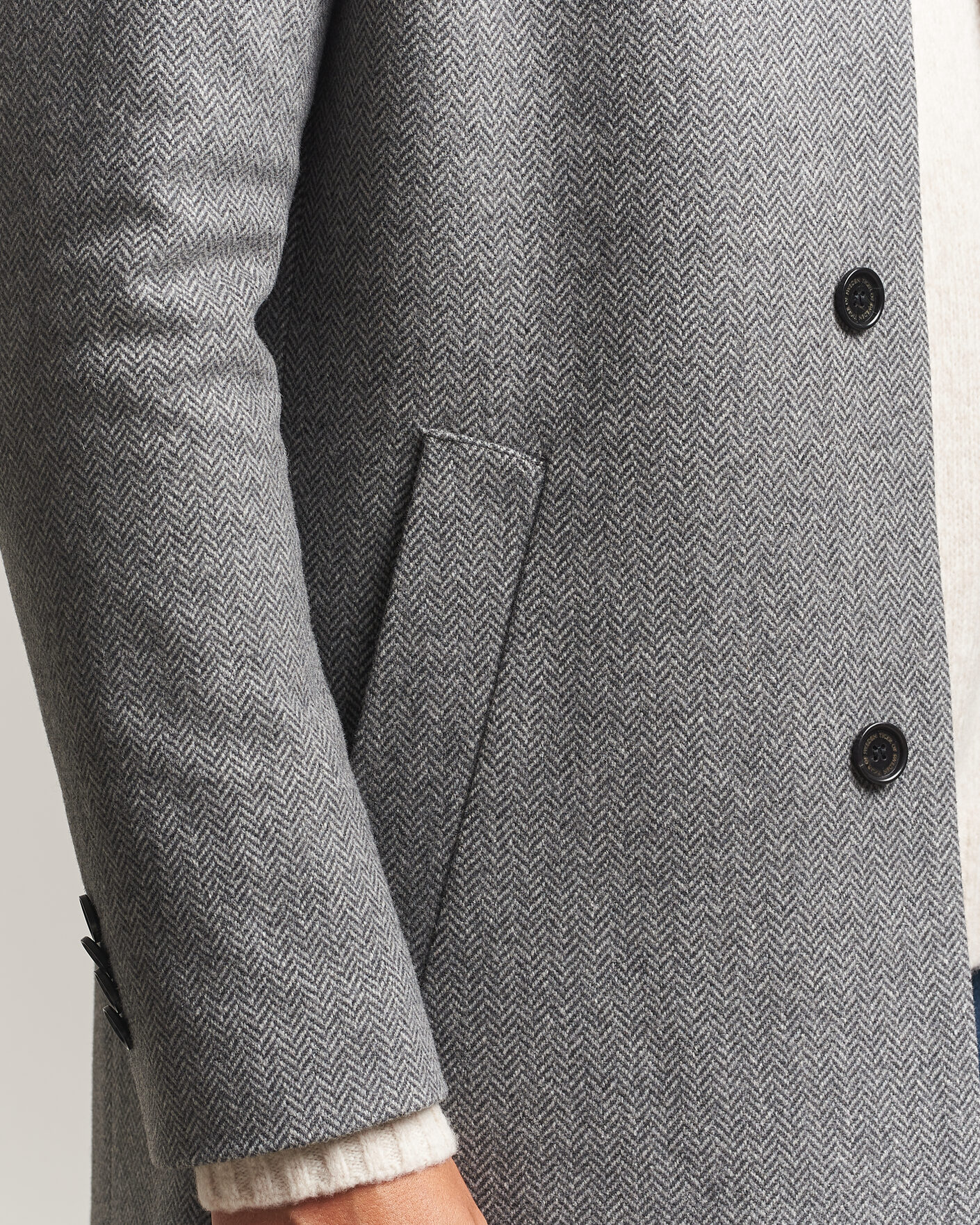 Homme | Manteaux Et Vestes | Tiger of Sweden | Aleric Wool Herringbone Coat Fogy