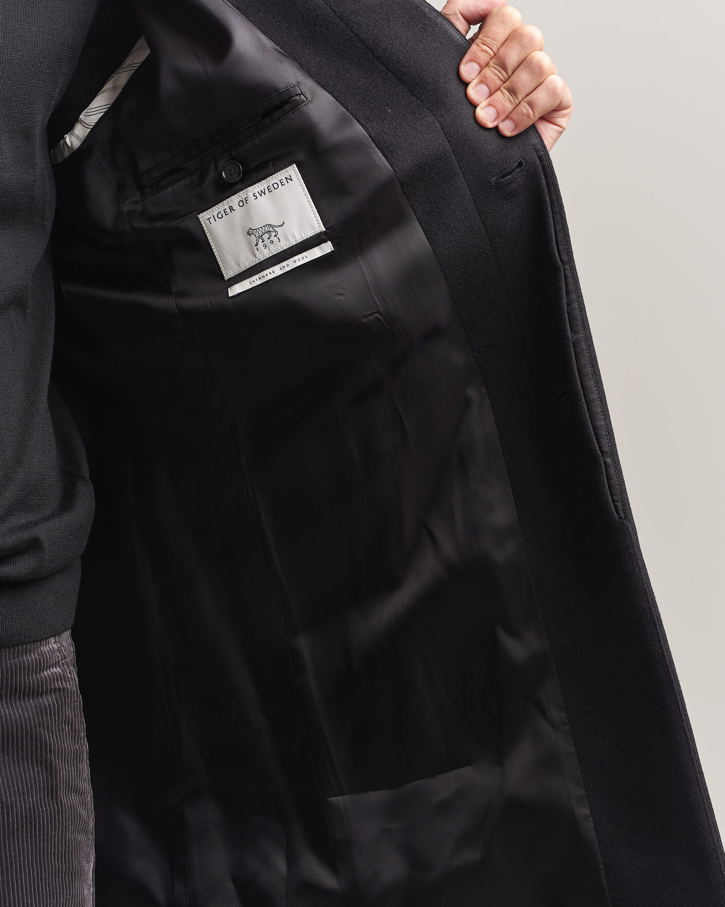 Homme | Manteaux Et Vestes | Tiger of Sweden | Aleric Wool/Cashmere Coat Black