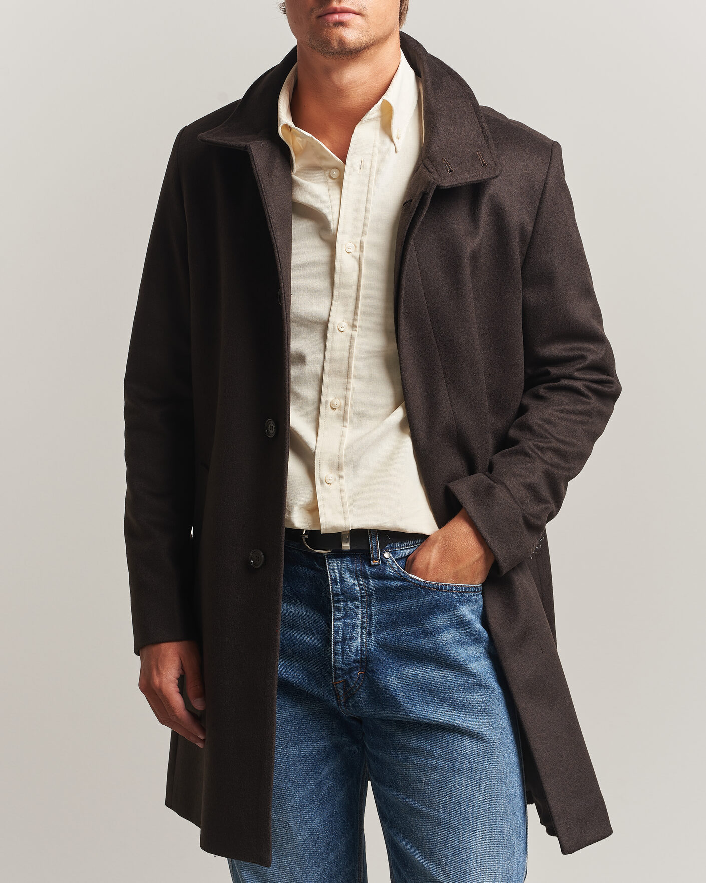Homme | Manteaux Et Vestes | Tiger of Sweden | Aleric Wool/Cashmere Coat Espresso