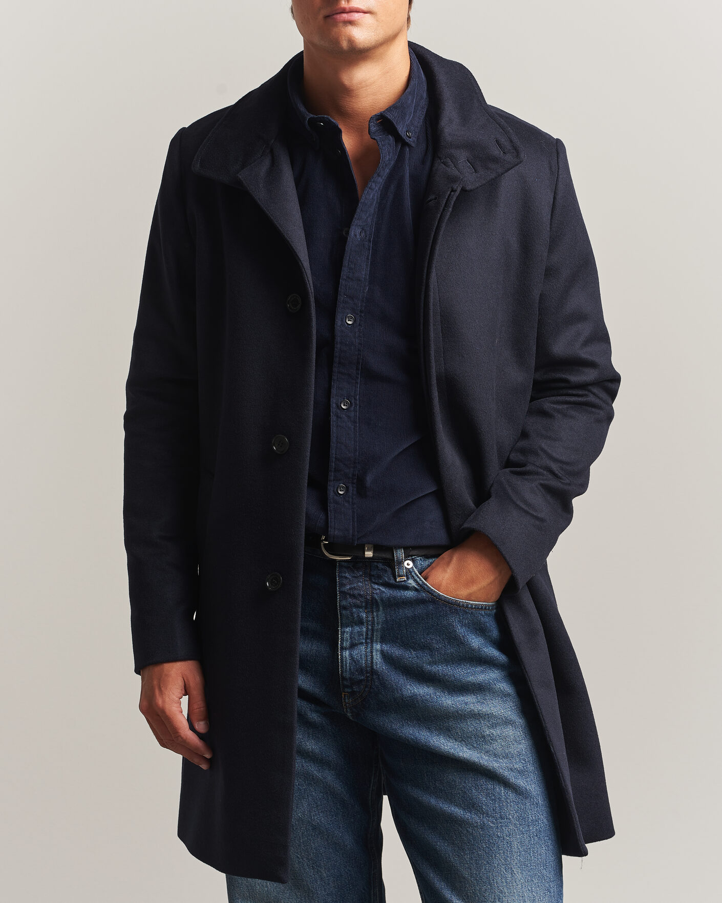 Homme | Manteaux Et Vestes | Tiger of Sweden | Aleric Wool/Cashmere Coat Light Ink