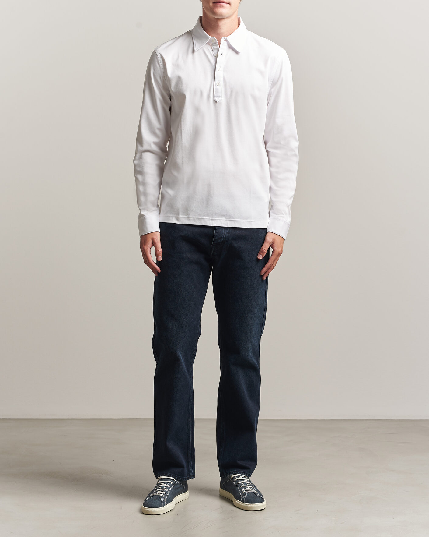 Homme | Polos | Tiger of Sweden | Tanner Mercerized Cotton Polo Pure White