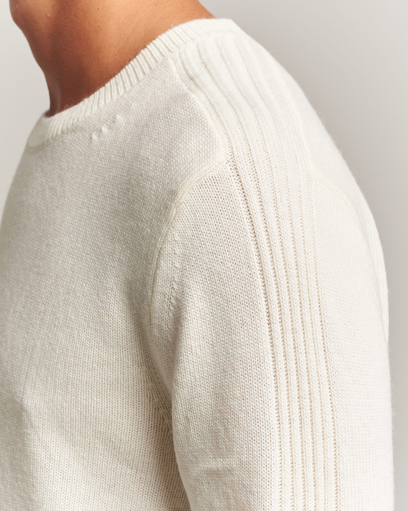 Homme | Pulls Et Tricots | Tiger of Sweden | Wilfred Wool/Cashmere Sweater Porcelain Cream