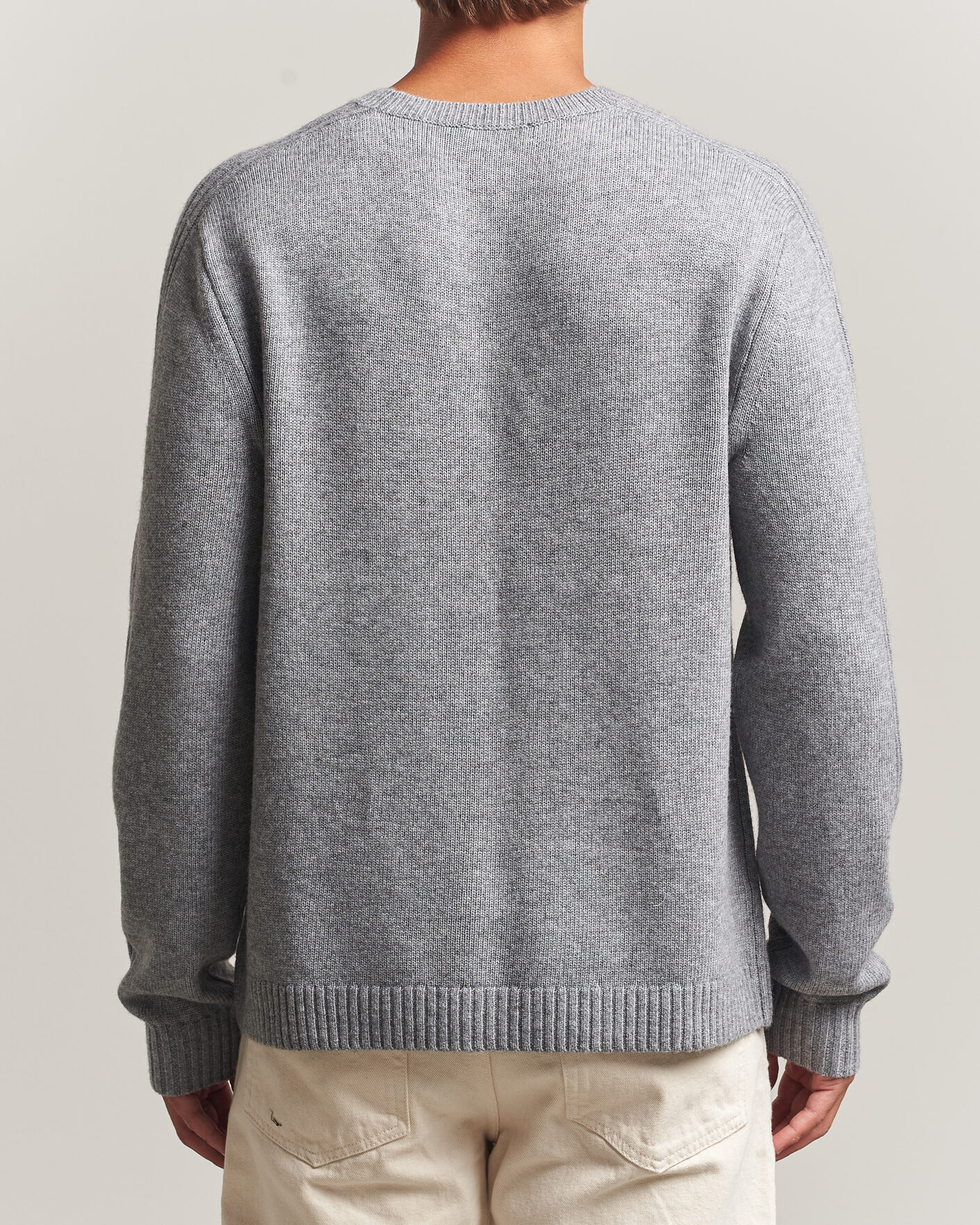 Homme | Pulls Et Tricots | Tiger of Sweden | Wilfred Wool/Cashmere Sweater Light Grey Melange