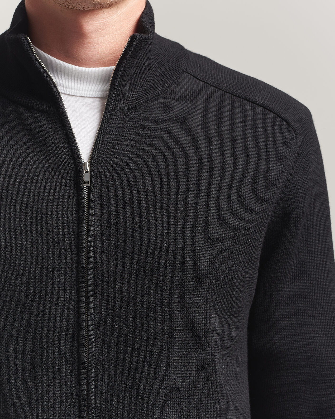 Homme | Pulls Et Tricots | Tiger of Sweden | Cassian Wool Full Zip Black