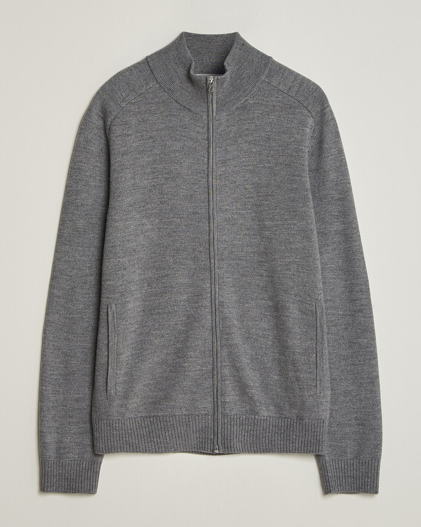 Homme | Pulls Et Tricots | Tiger of Sweden | Cassian Wool Full Zip Concrete Melange
