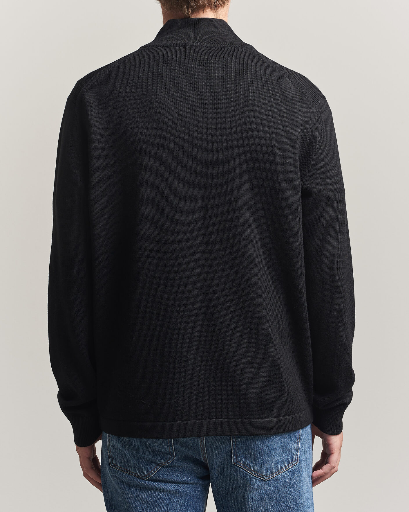 Homme | Pulls Et Tricots | Tiger of Sweden | Travis Wool Half Zip Black