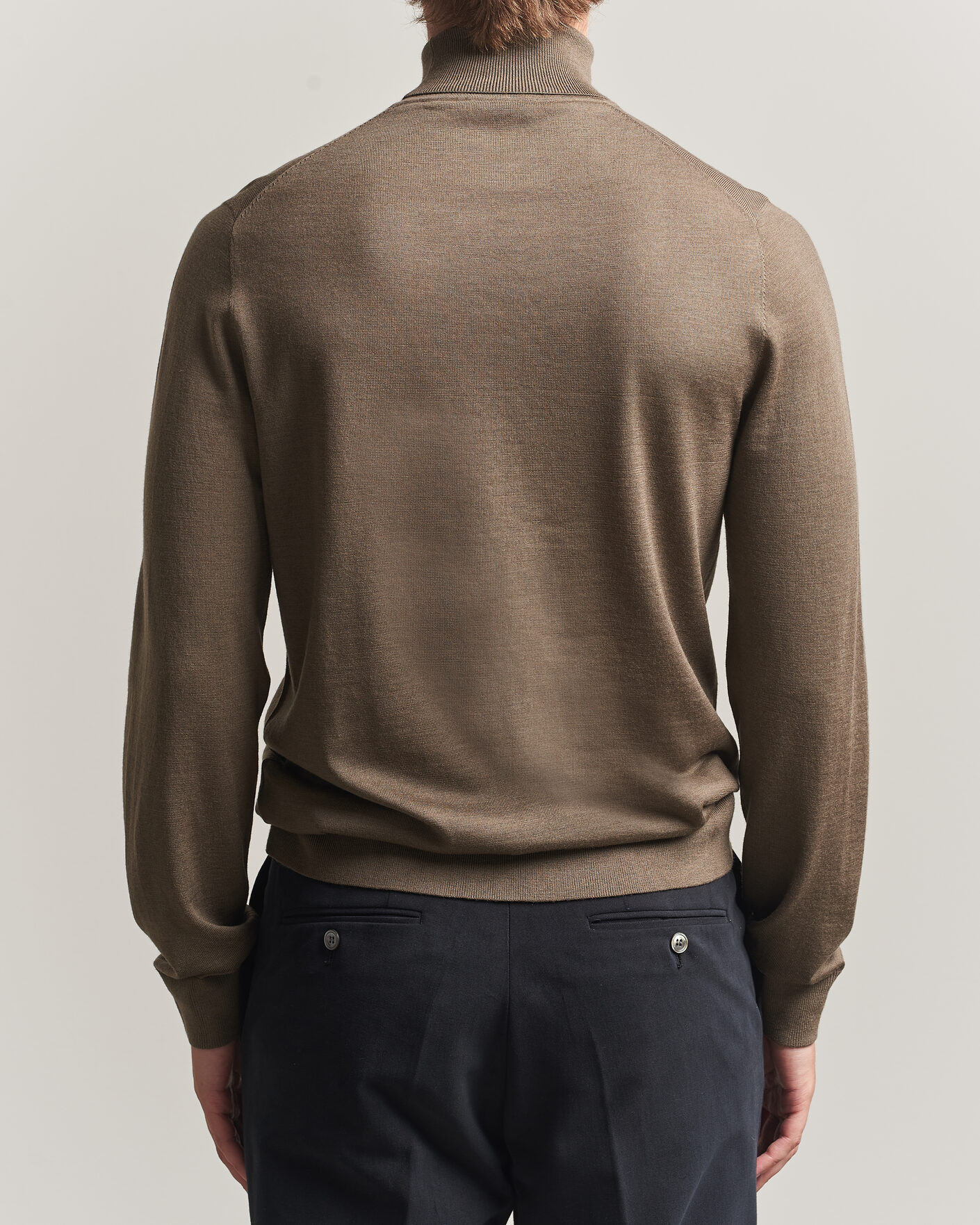 Homme | Pulls Et Tricots | Tiger of Sweden | Nevile Extra Fine Merino Polo Aged Timber