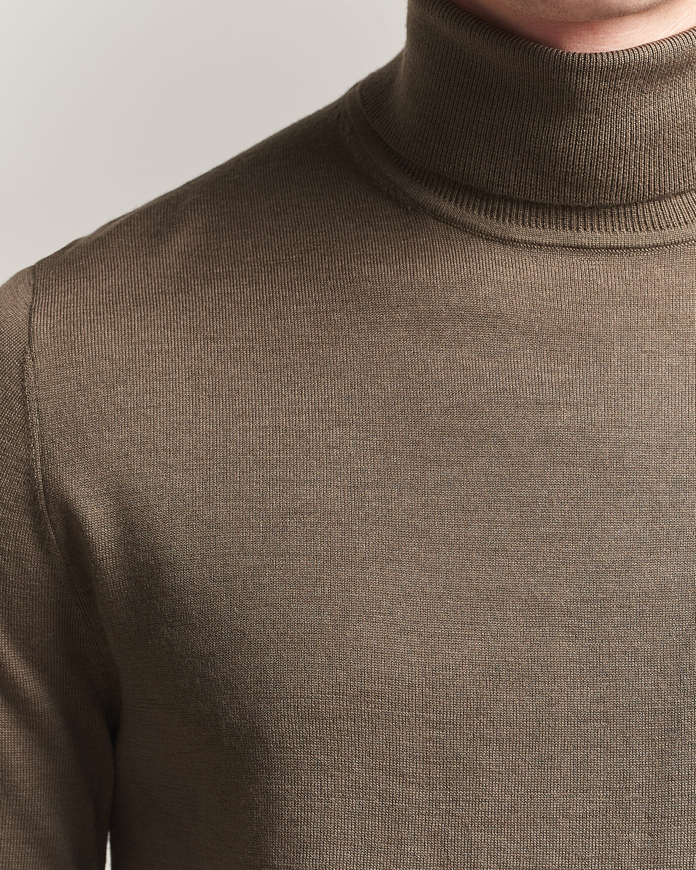 Homme | Pulls Et Tricots | Tiger of Sweden | Nevile Extra Fine Merino Polo Aged Timber