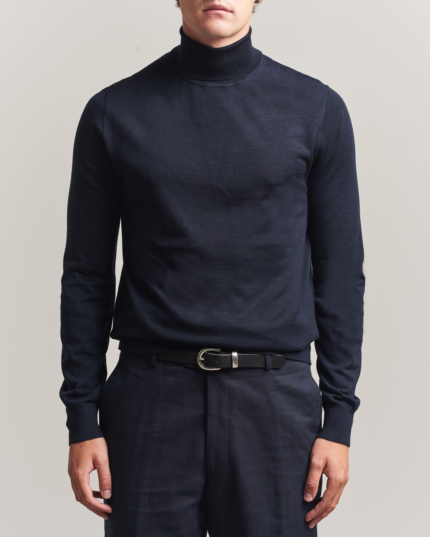 Homme | Pulls Et Tricots | Tiger of Sweden | Nevile Extra Fine Merino Polo Light Ink