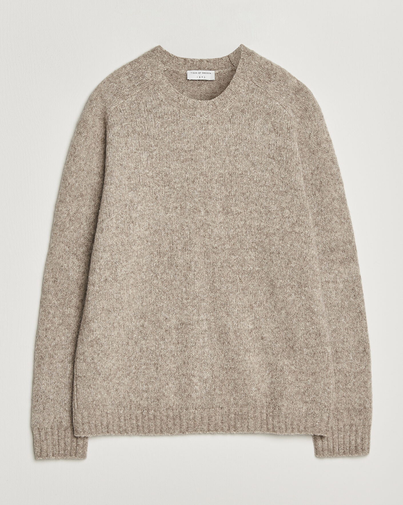 Homme | Pulls Et Tricots | Tiger of Sweden | Adryan Yak/Alpaca Knitted Sweater Stone Melange