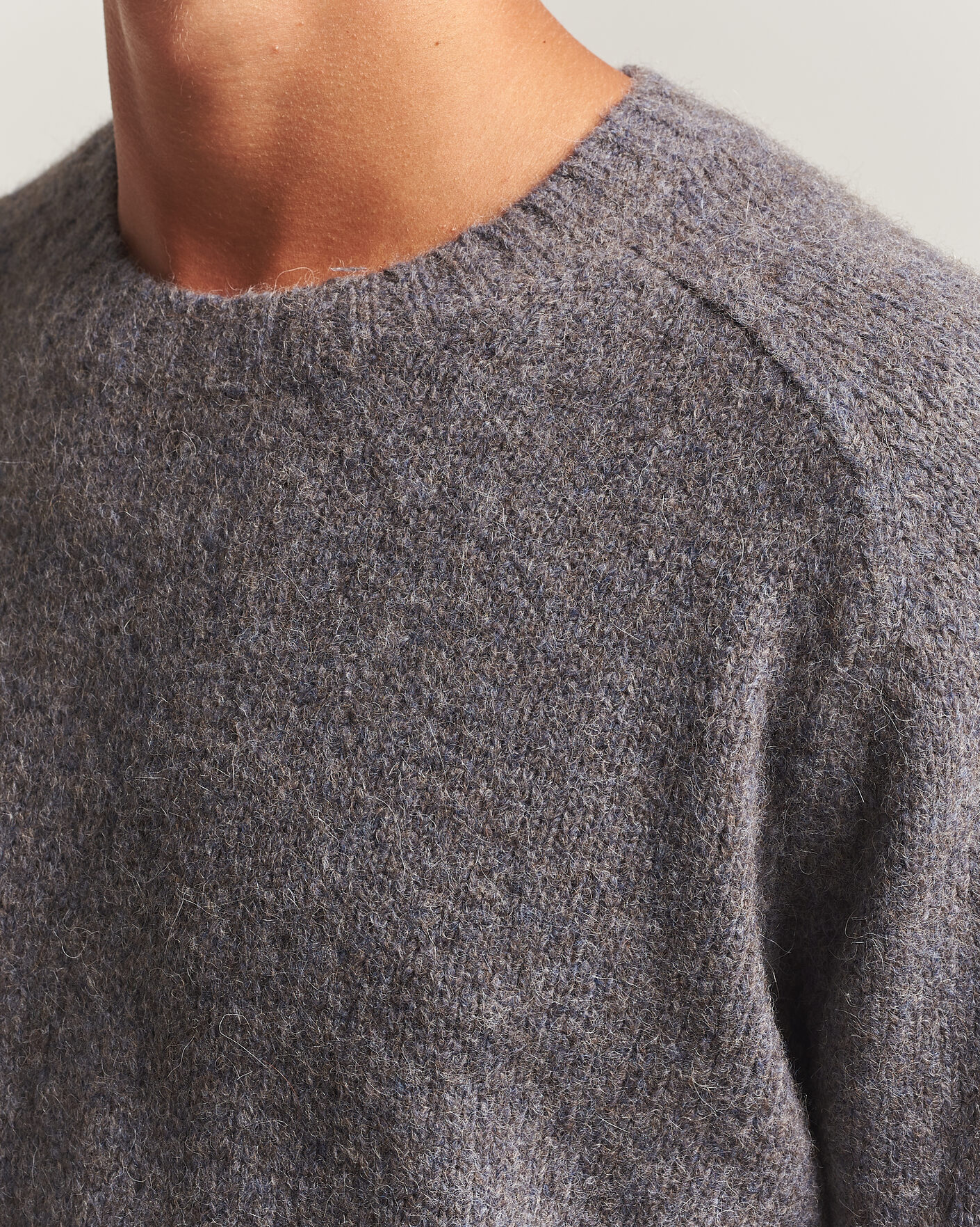 Homme | Pulls Et Tricots | Tiger of Sweden | Adryan Yak/Alpaca Knitted Sweater Grey Melange