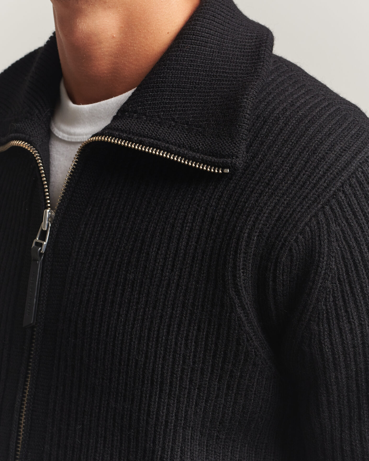 Homme | Pulls Et Tricots | Tiger of Sweden | Niall Wool Heavy Knitted Full Zip Black