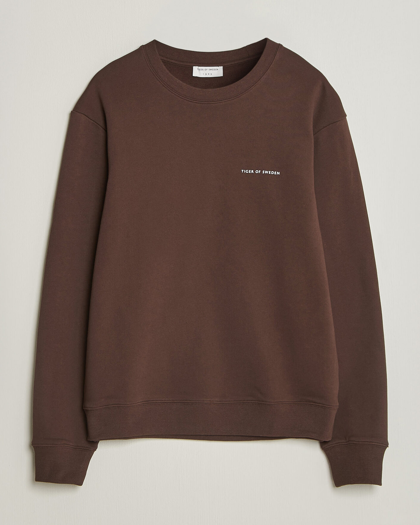 Homme | Pulls Et Tricots | Tiger of Sweden | Emerson Crew Neck Sweatshirt Dark Mahogany