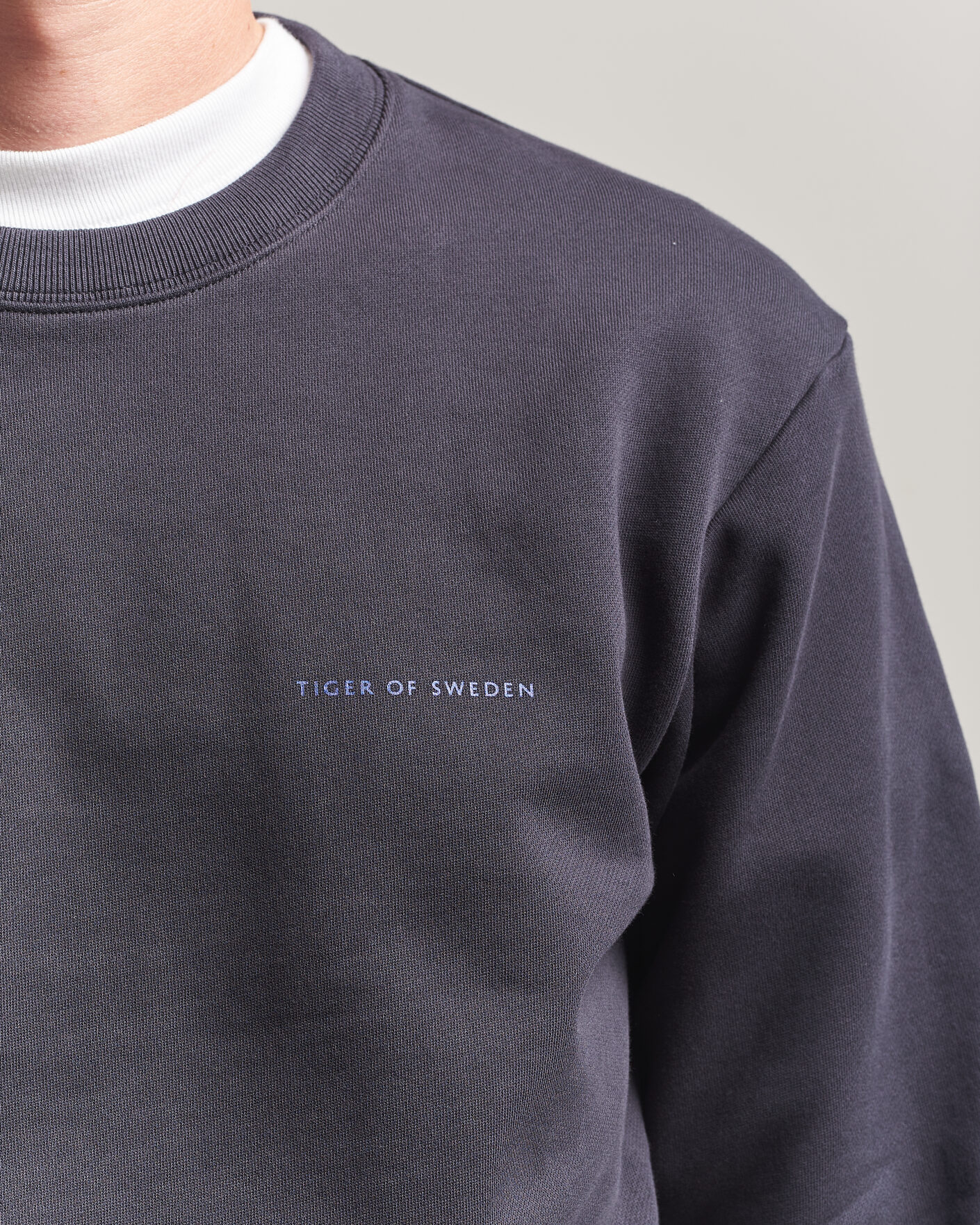 Homme | Pulls Et Tricots | Tiger of Sweden | Emerson Crew Neck Sweatshirt Light Ink