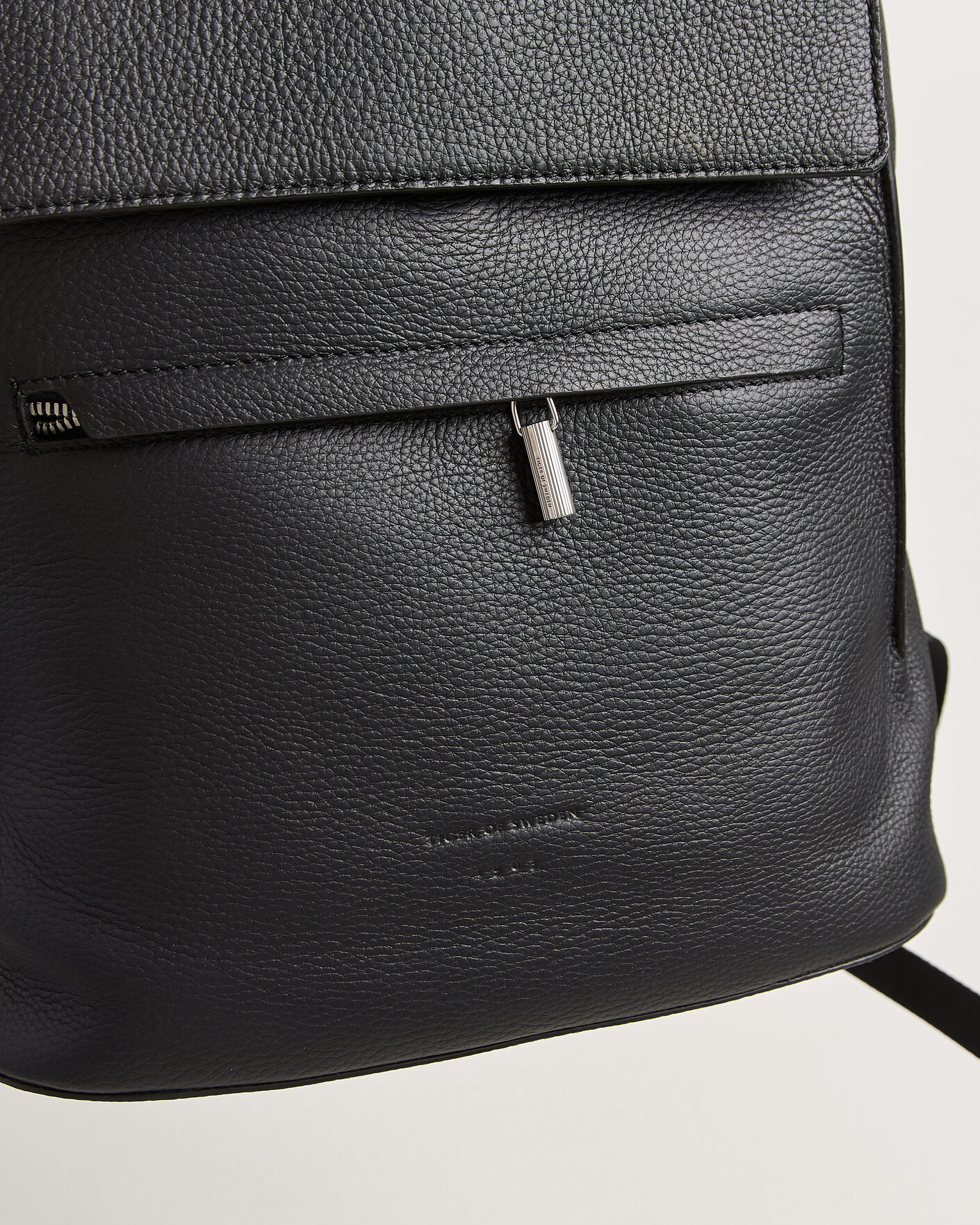Homme | Sacs | Tiger of Sweden | Vuntir Grained Leather Backpack Black