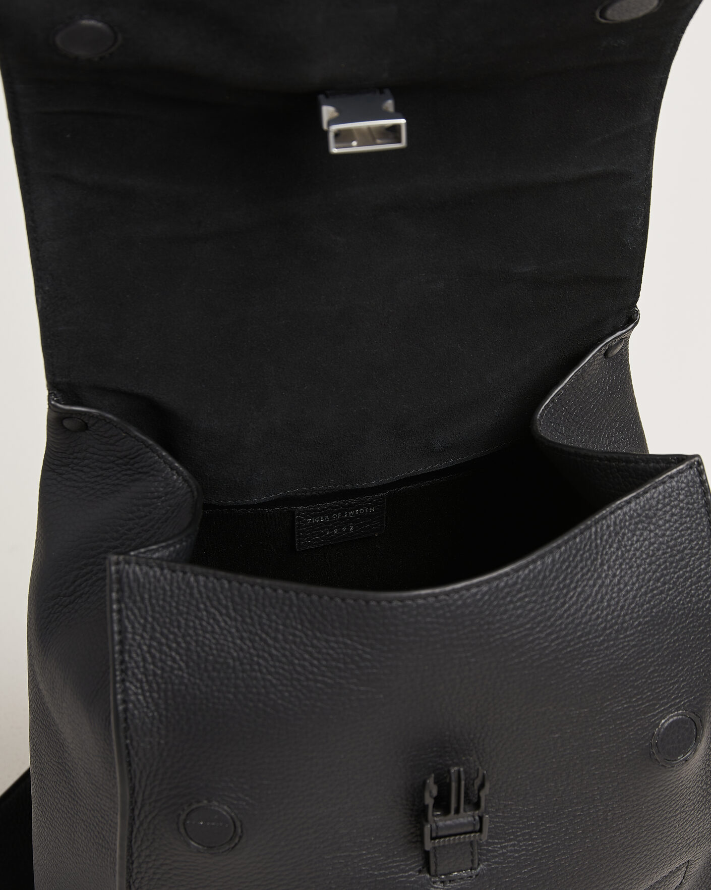Homme | Sacs | Tiger of Sweden | Vuntir Grained Leather Backpack Black
