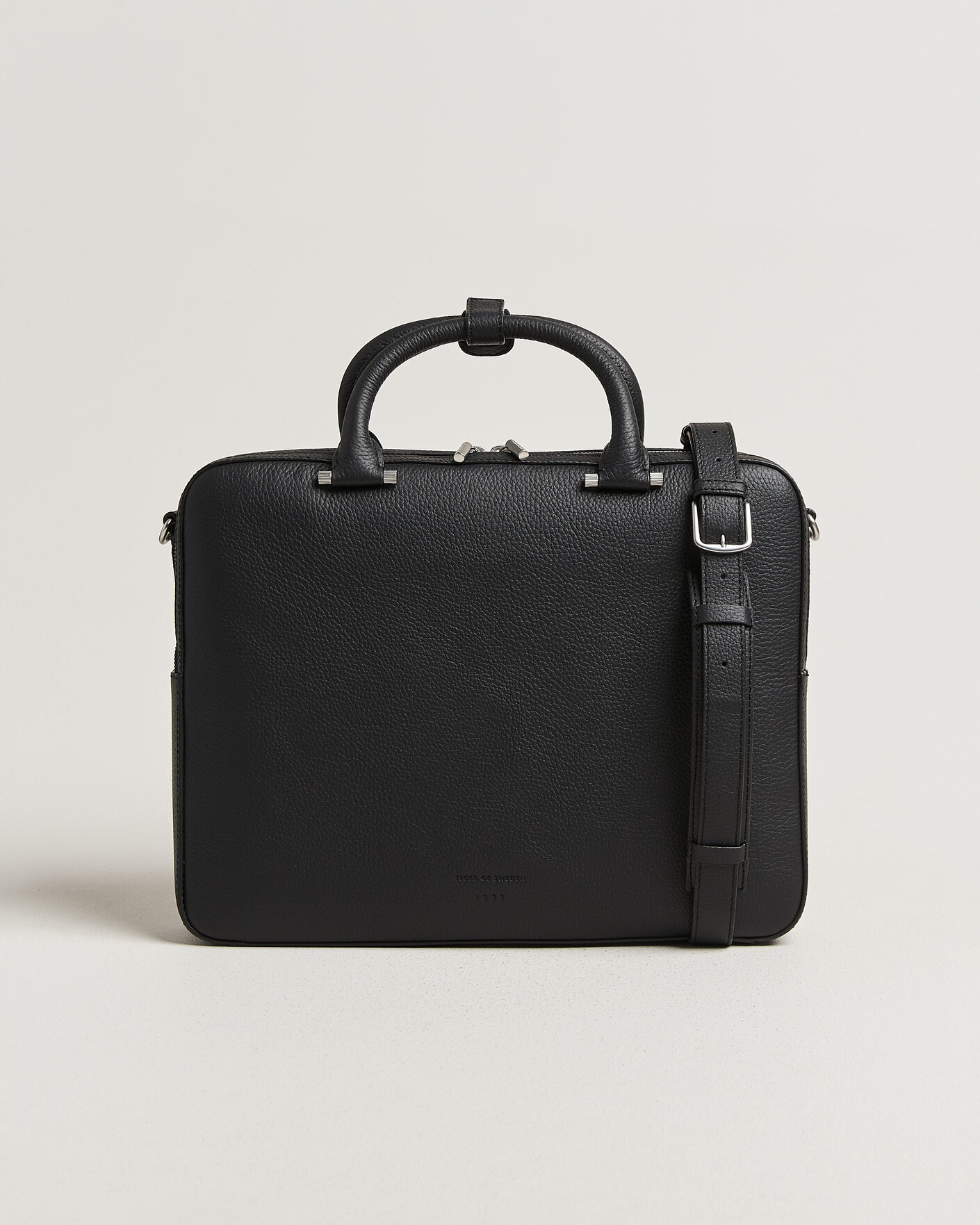 Homme | Sacs | Tiger of Sweden | Valise Grained Leather Briefcase Black