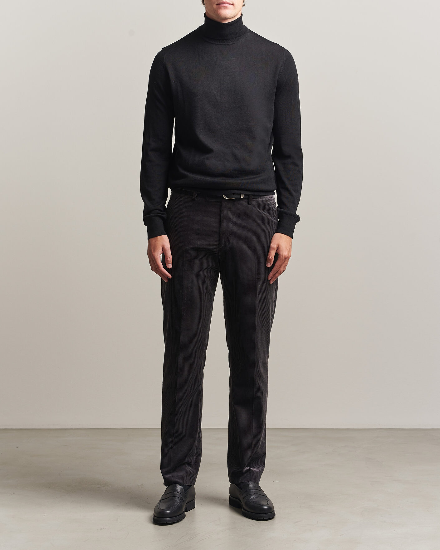 Homme | Pantalons | Tiger of Sweden | Tense Pleated Corduroy Trousers Phantom