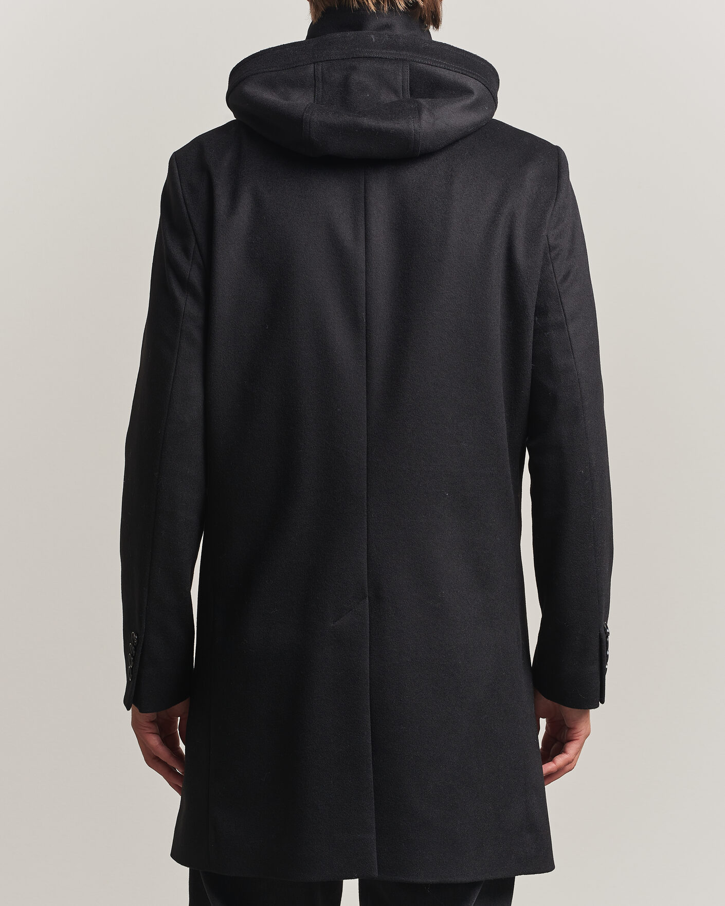 Homme | Manteaux Et Vestes | Tiger of Sweden | Aleric Wool/Cashmere Hooded Coat Black