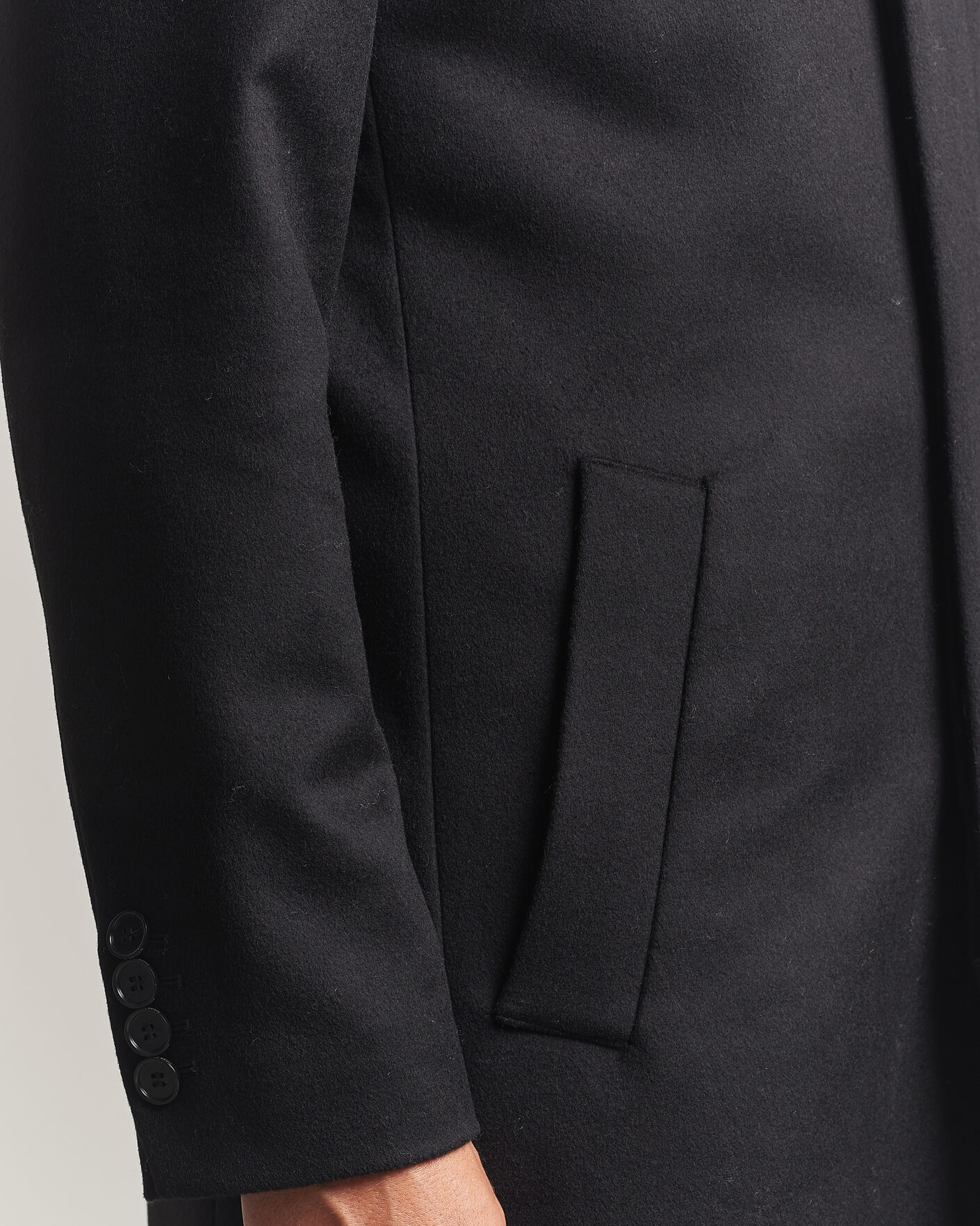 Homme | Manteaux Et Vestes | Tiger of Sweden | Aleric Wool/Cashmere Hooded Coat Black